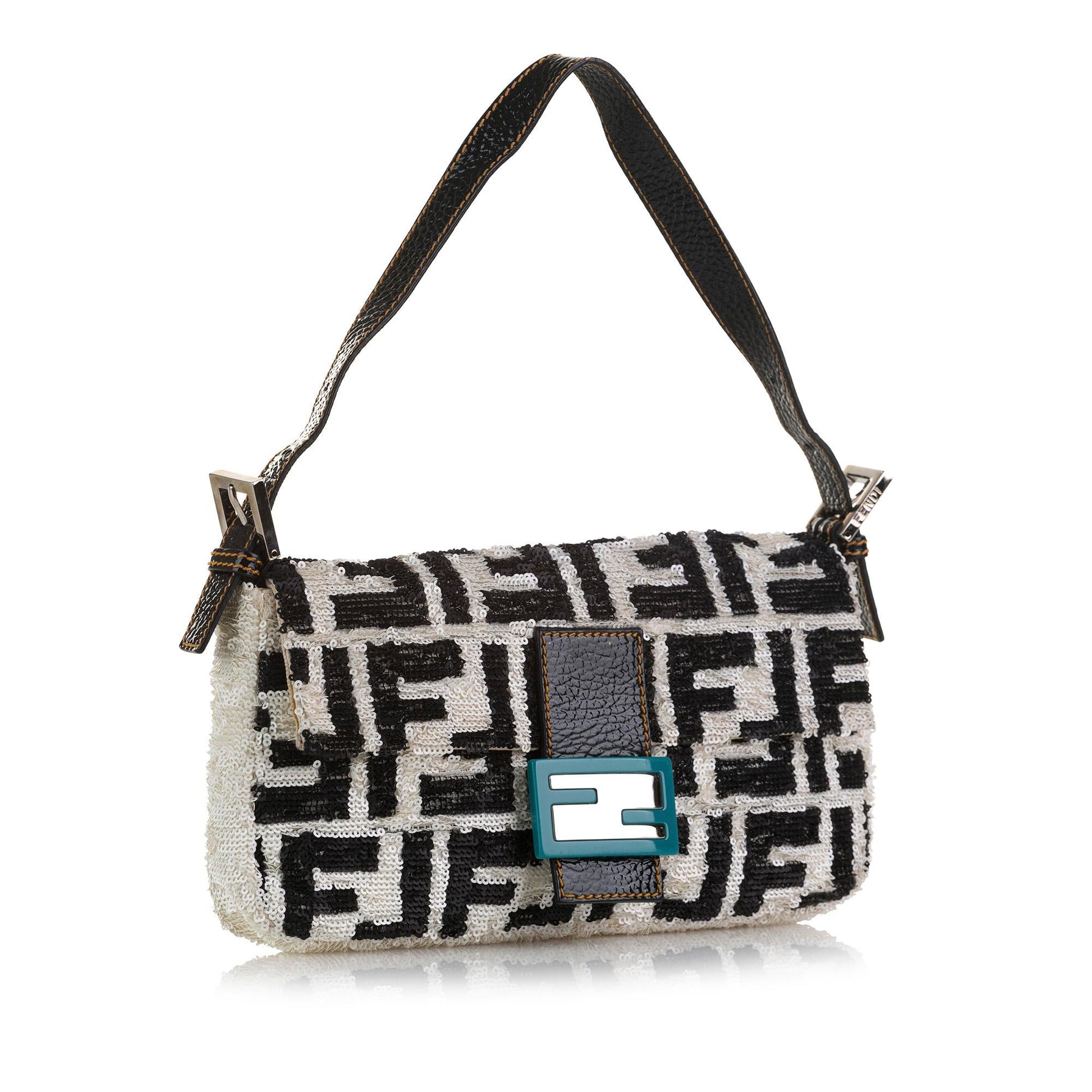 Fendi Sequined Zucca Mamma Baguette Shg E5Coqr Handbag Shoulder Bag