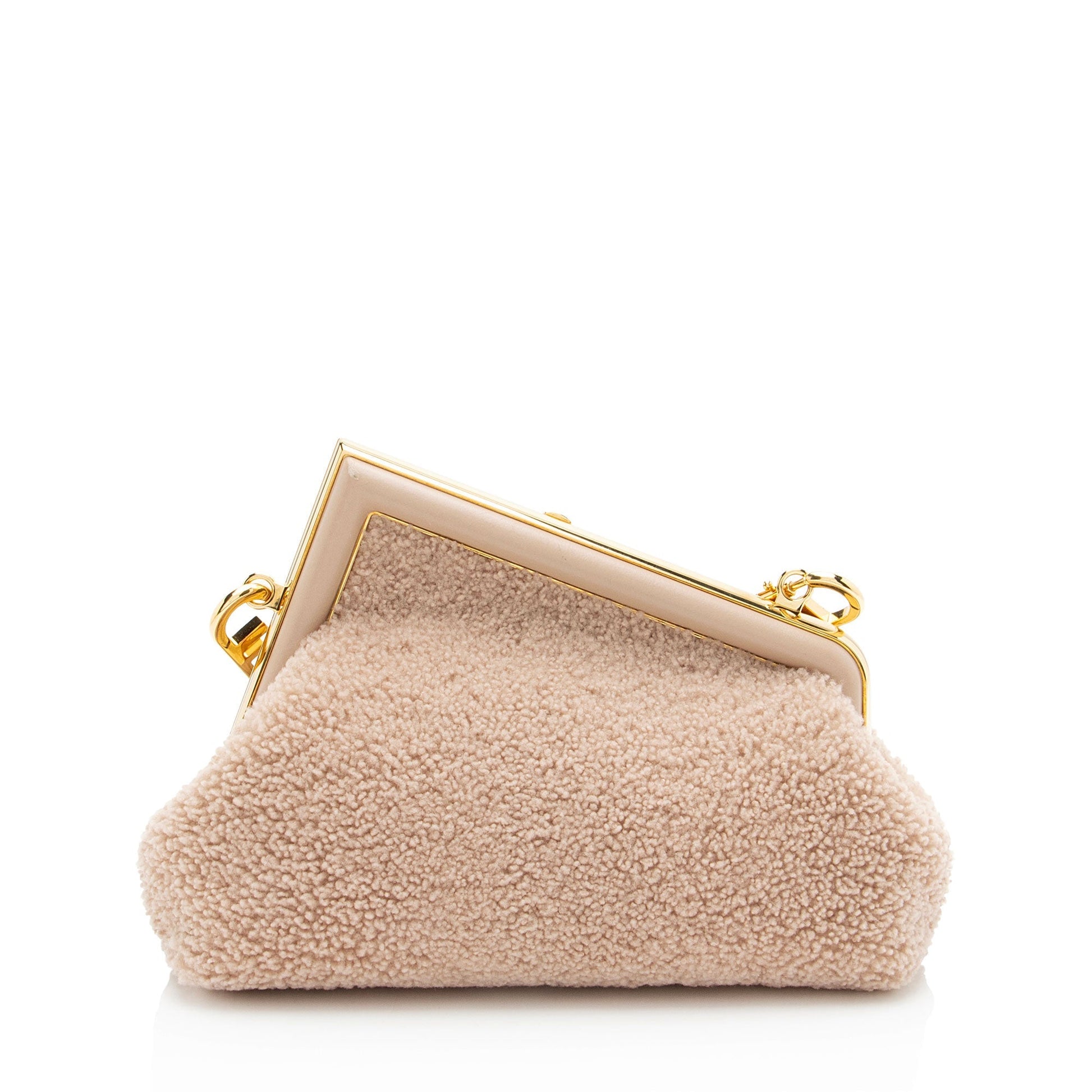 Fendi Shearling First Shoulder Bag Small