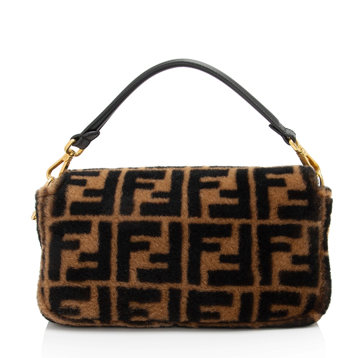 Fendi Sheepskin Ff Baguette Shoulder Bag Shf Mfpxup
