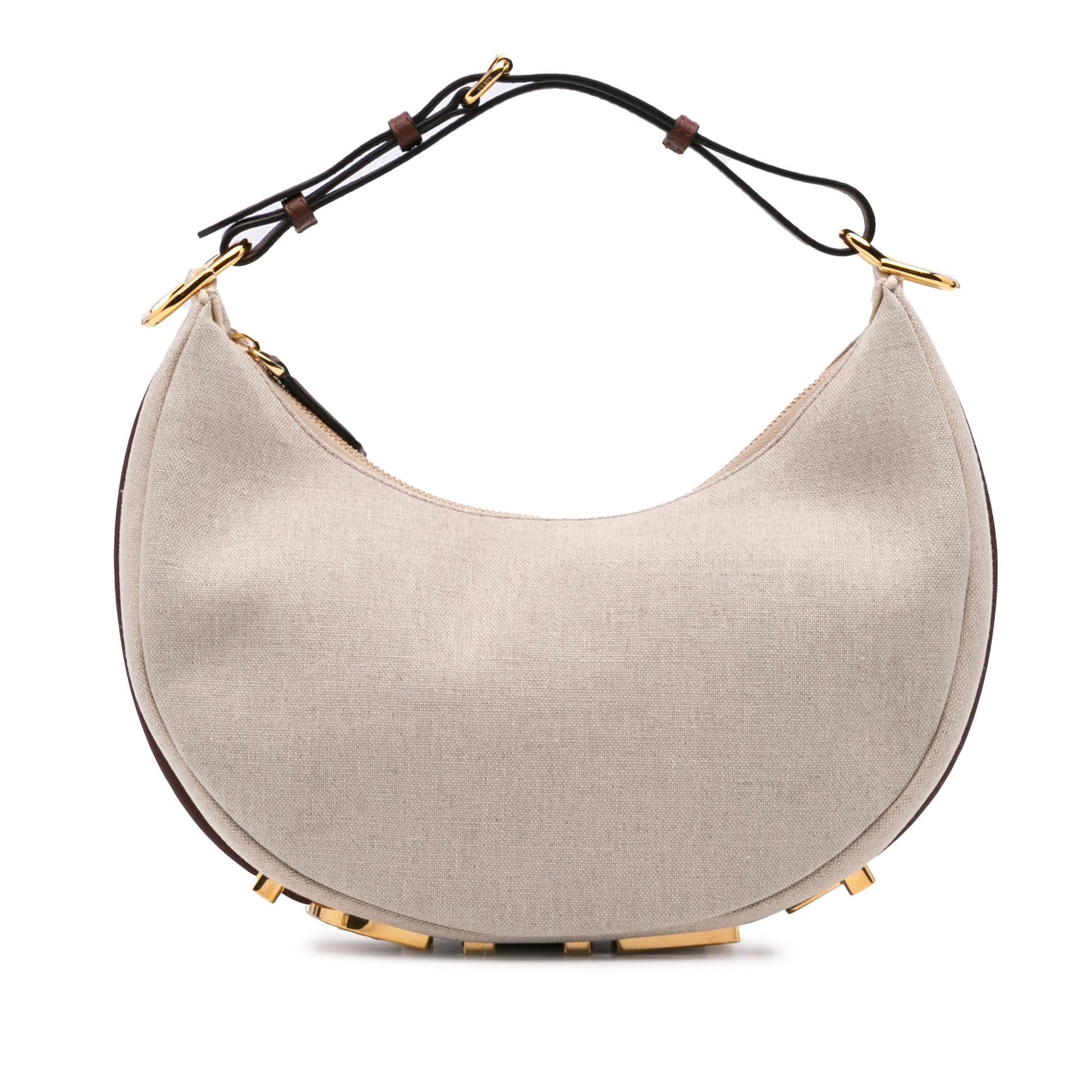 Fendi graphy Hobo Canvas Small Shoulder Bag