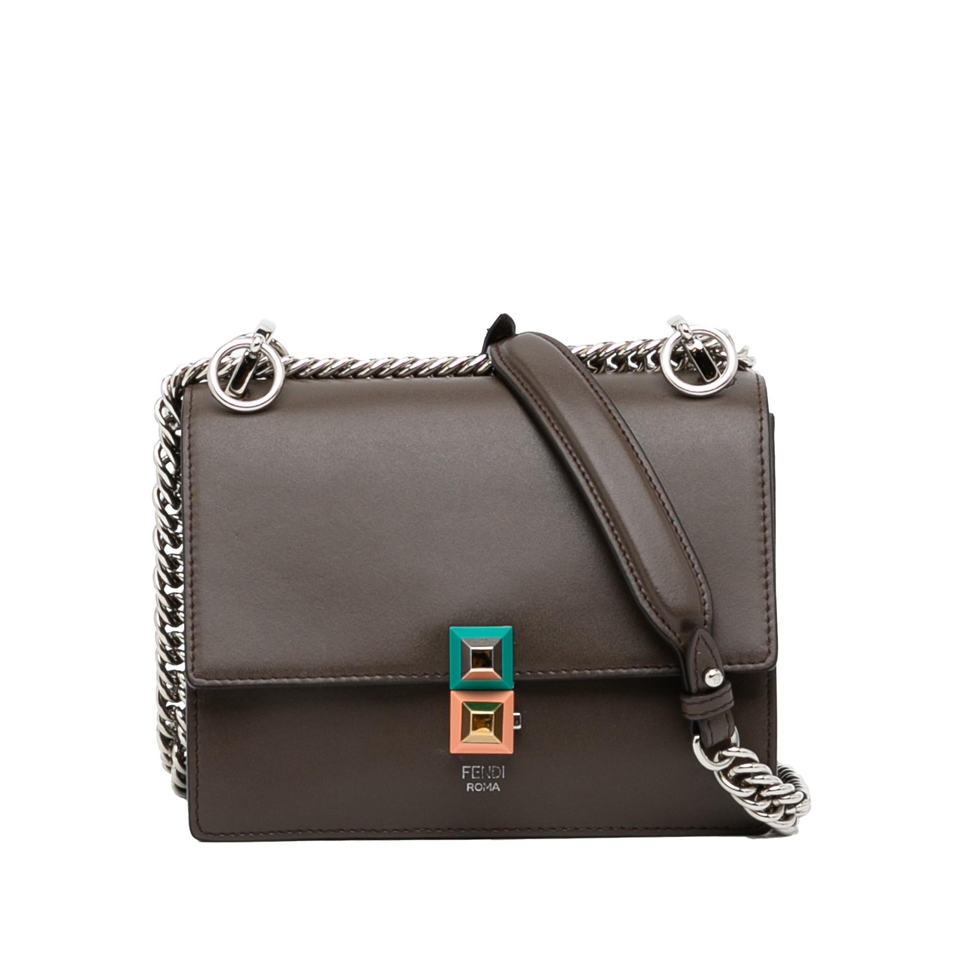 Fendi Kan Crossbody Shg X7Fqdm Small Crossbody Bag