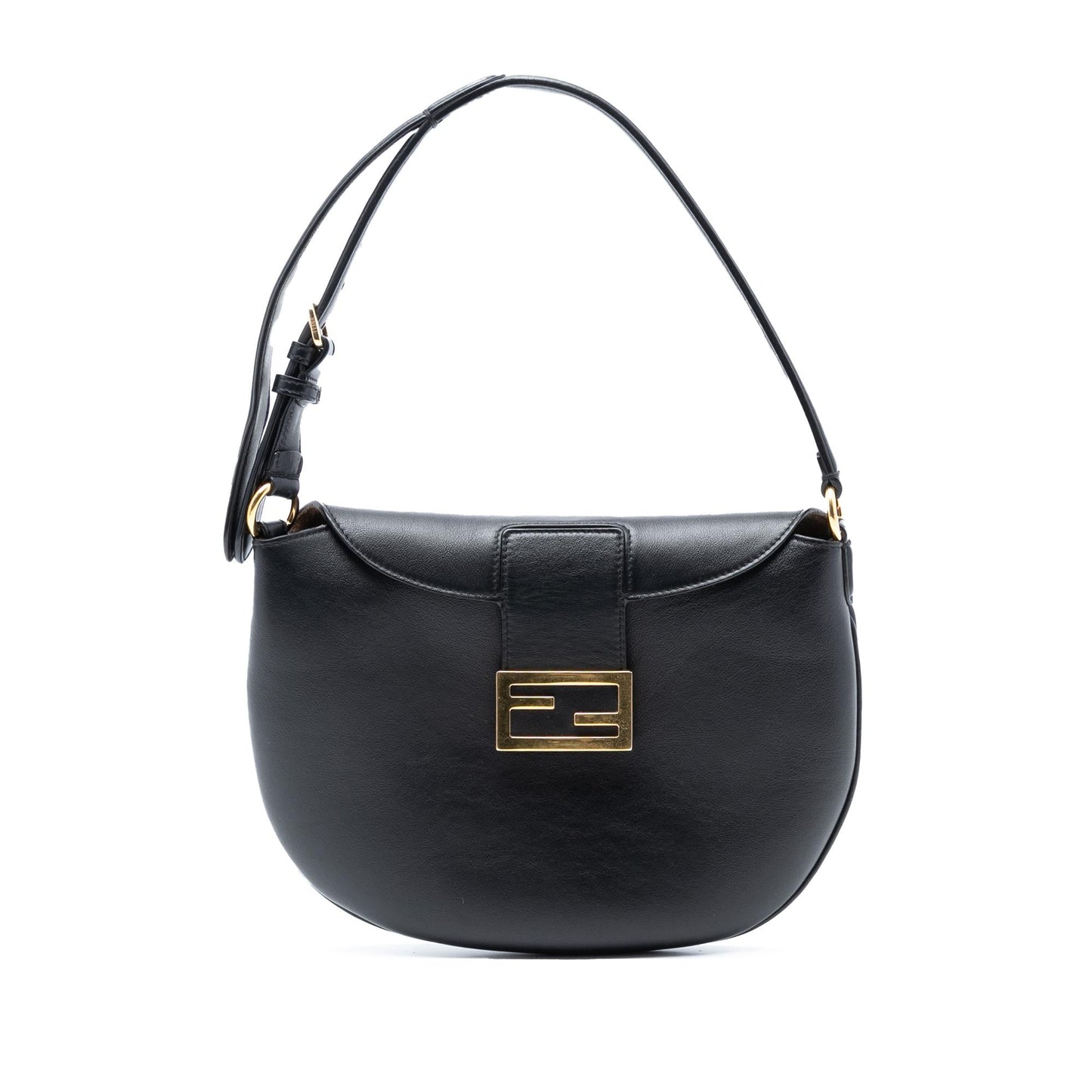 Fendi Croissant Hobo Bag Leather Small Shoulder Bag