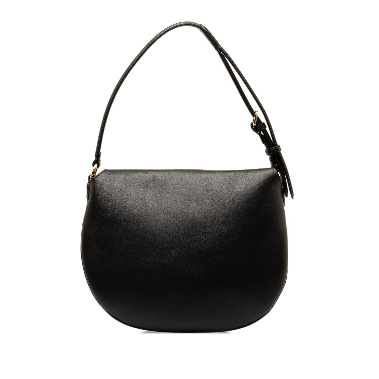 Fendi Croissant Hobo Shg Dnderr Leather Small Shoulder Bag