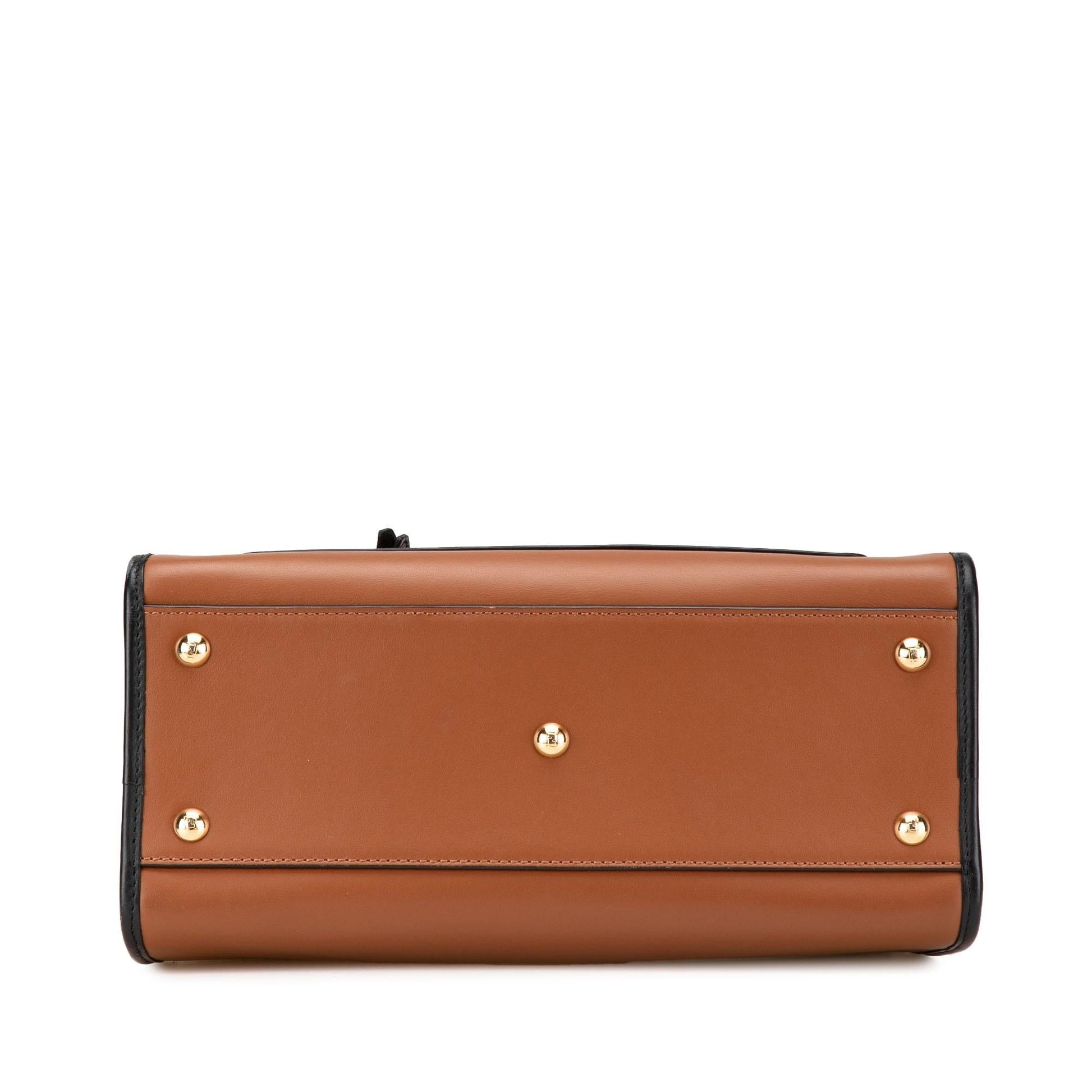 Fendi Runaway Satchel Leather Small Satchel Bag