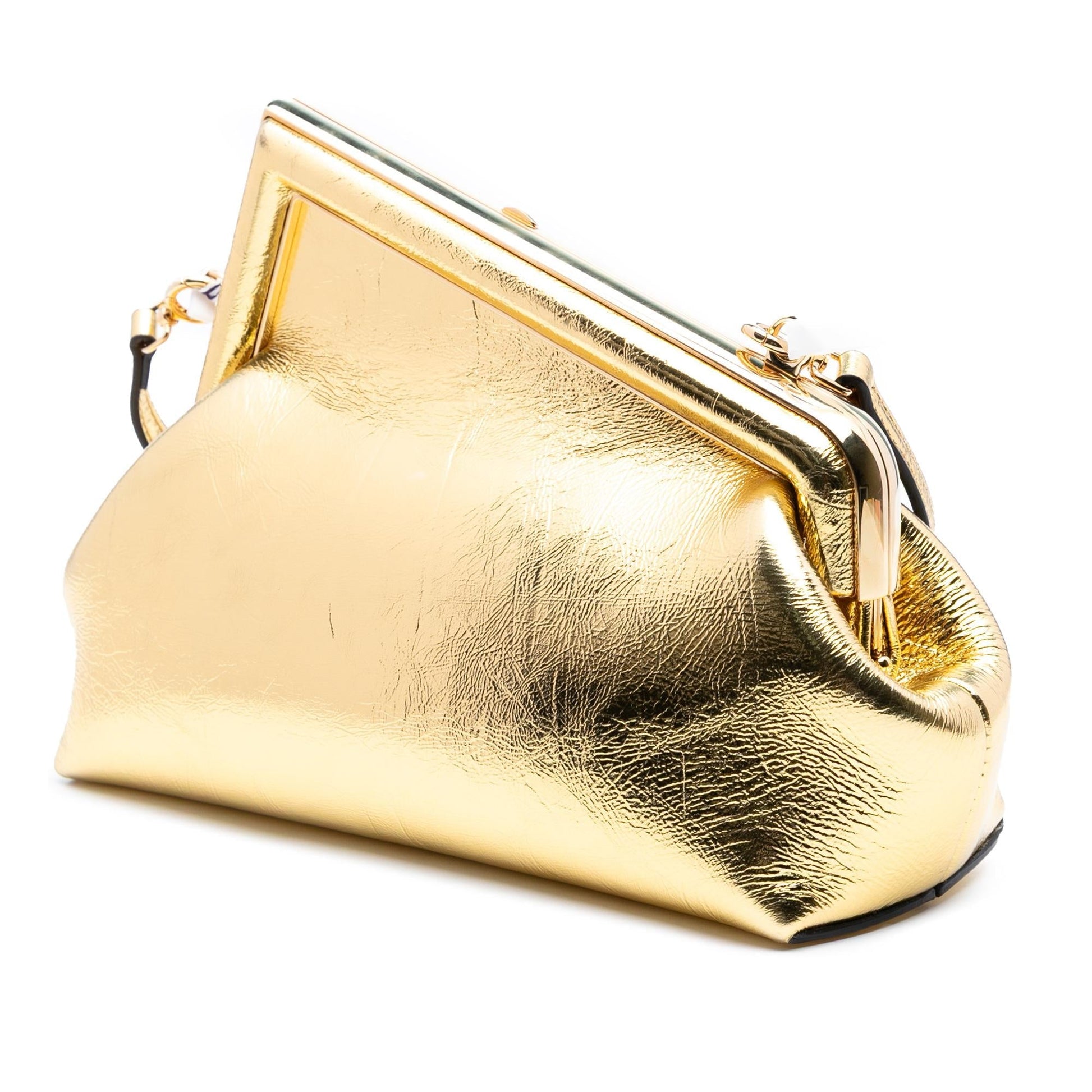 Fendi Metallic Nappa First Crossbody Small Crossbody Bag