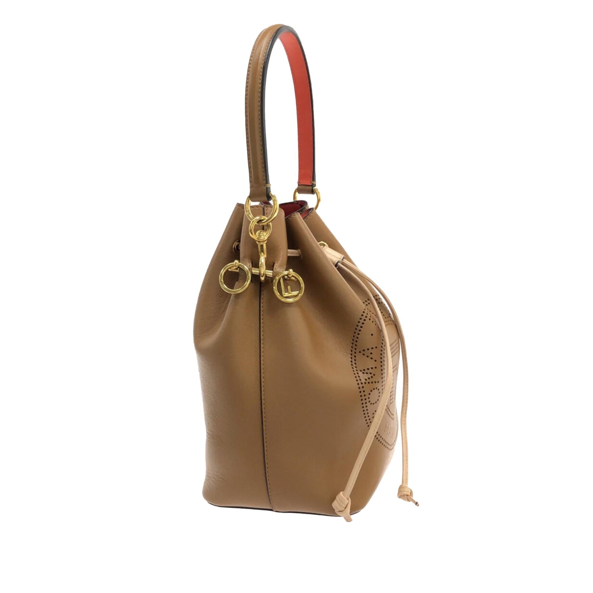 Fendi Perforated Mon Tresor Bag Shg Zjix7D Small Bucket Shoulder Bag