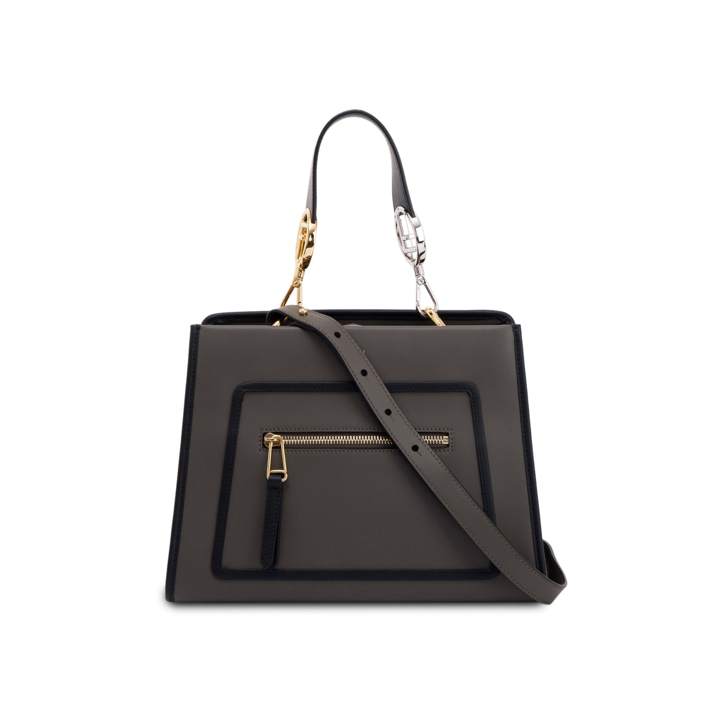 Fendi Runaway Tote Leather Small Tote Bag