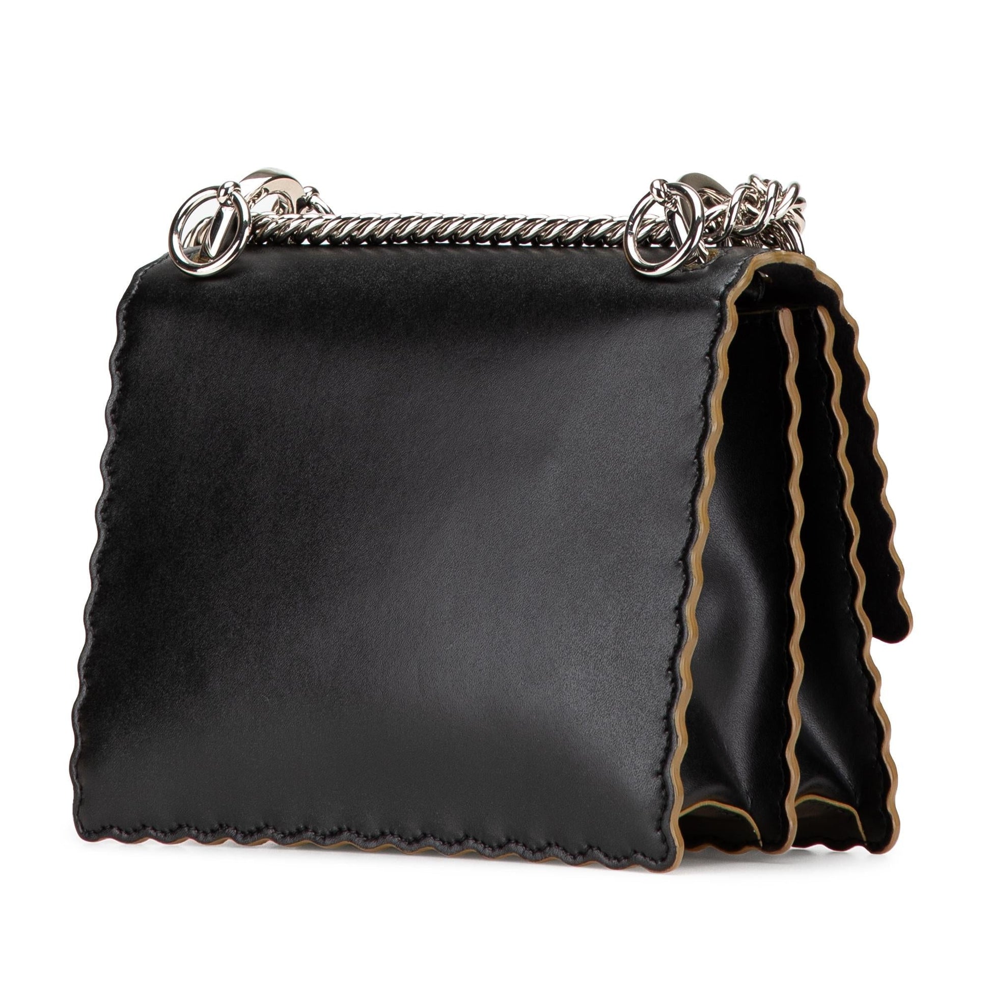 Fendi Scalloped Kan Crossbody Leather Small Crossbody Bag I Crossbody 1