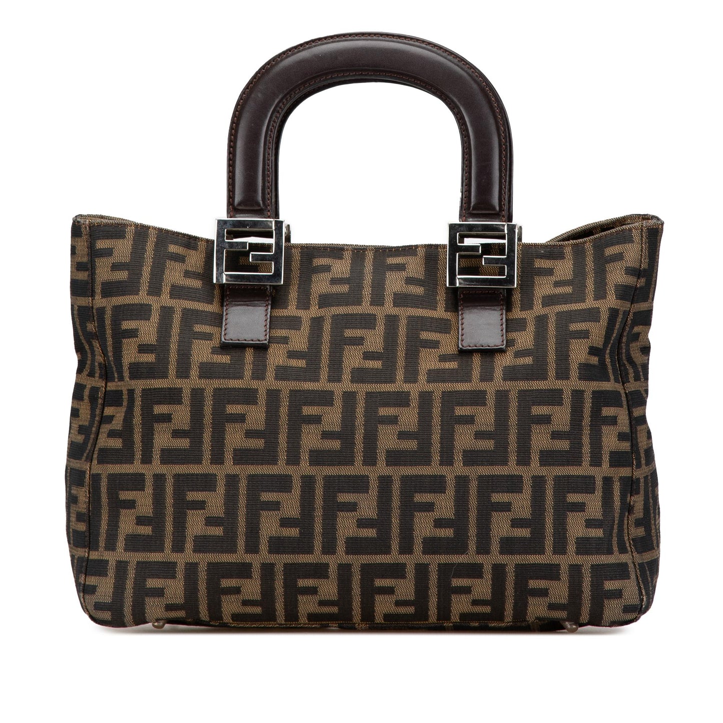 Fendi Zucca Twins Tote Canvas Small Tote Bag Tote Shg Bc6Zcd