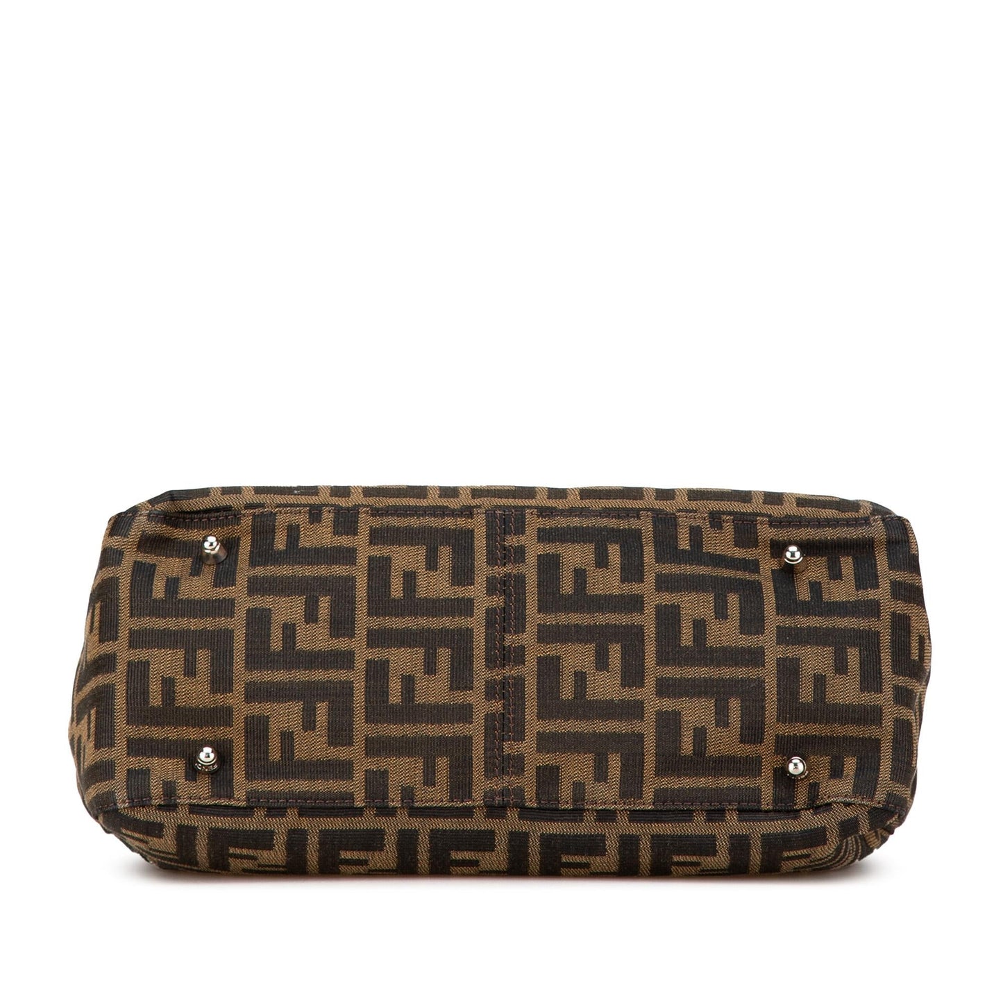 Fendi Zucca Twins Tote Canvas Small Tote Bag Canvas Twins Tote