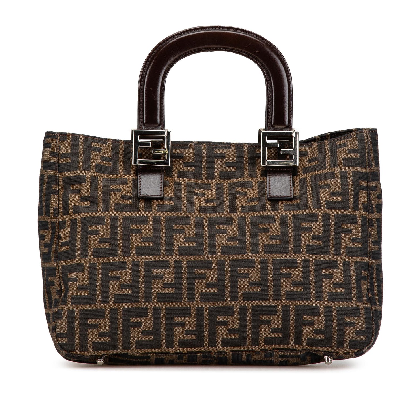 Fendi Zucca Twins Tote Canvas Small Tote Bag Twins Tote 1