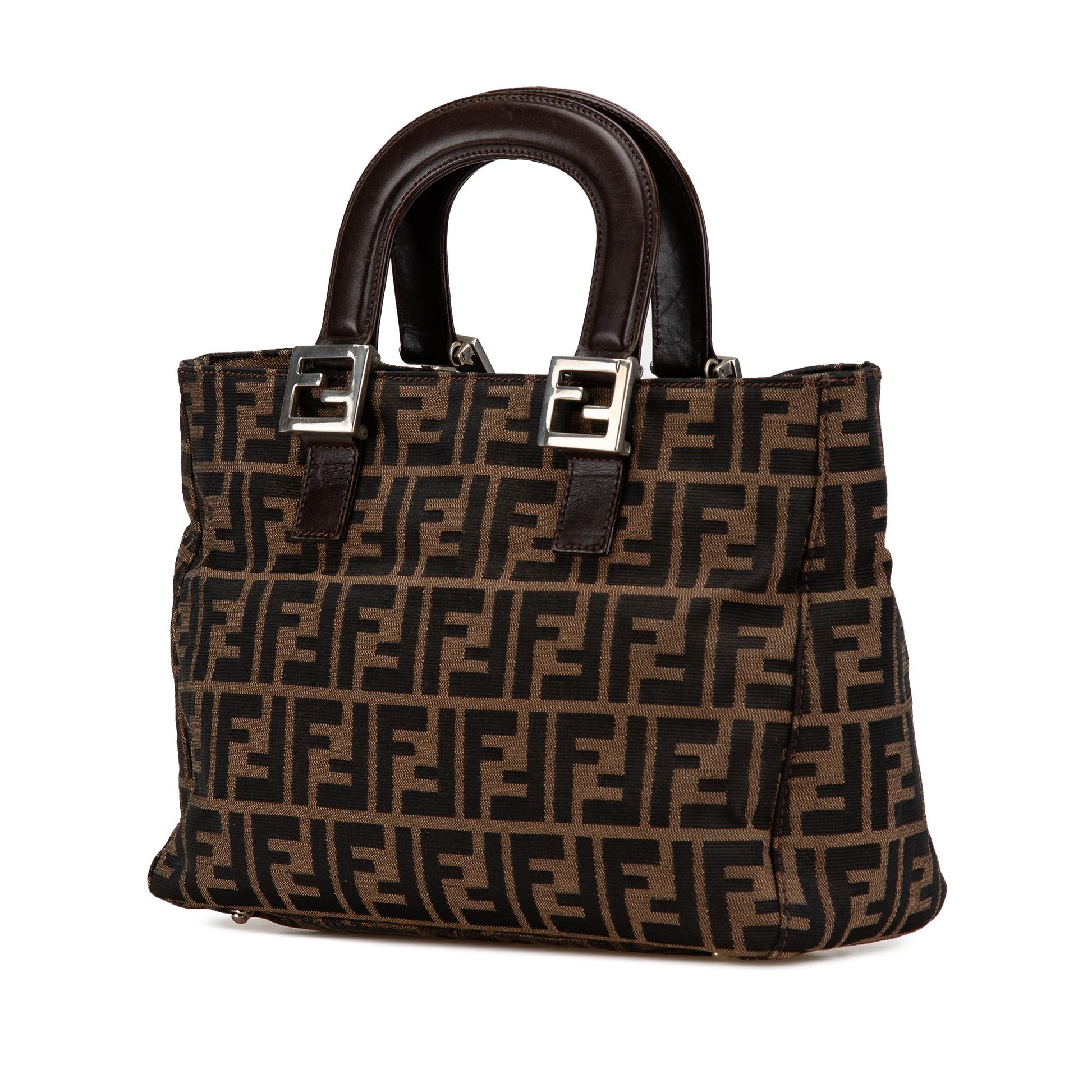 Fendi Zucca Twins Tote Canvas Small Tote Bag Twins Tote 2
