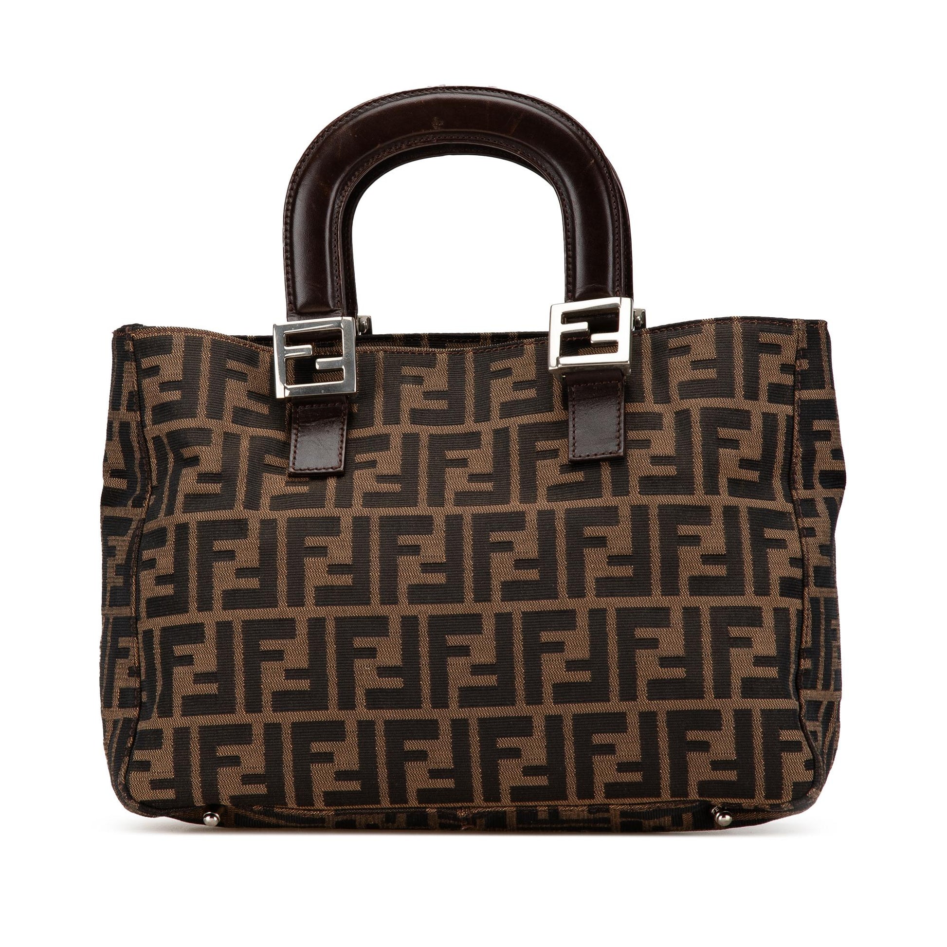 Fendi Zucca Twins Tote Canvas Small Tote Bag Twins Tote 3