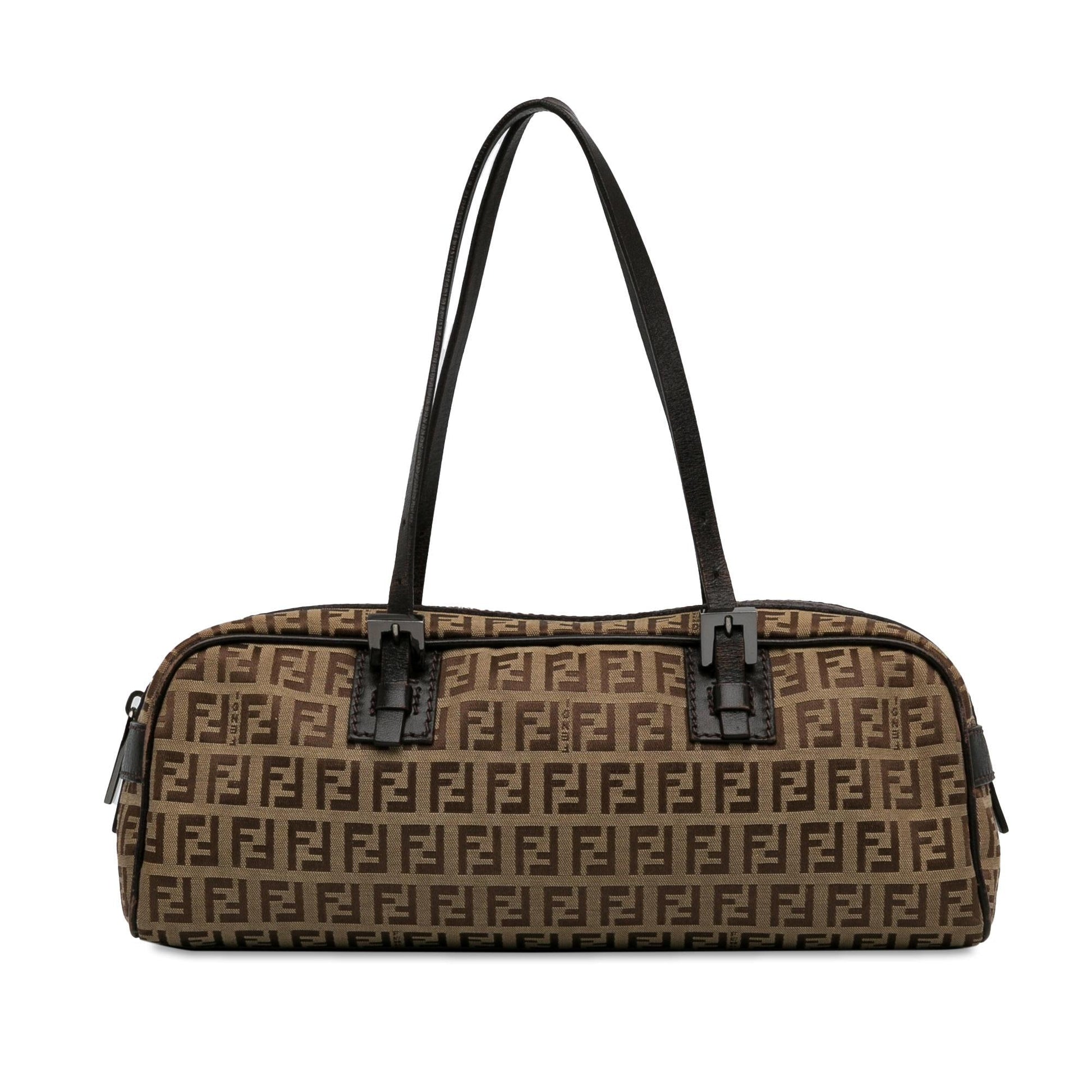 Fendi Zucchino Handbag Shg Fba6Xb Canvas Small Satchel Bag