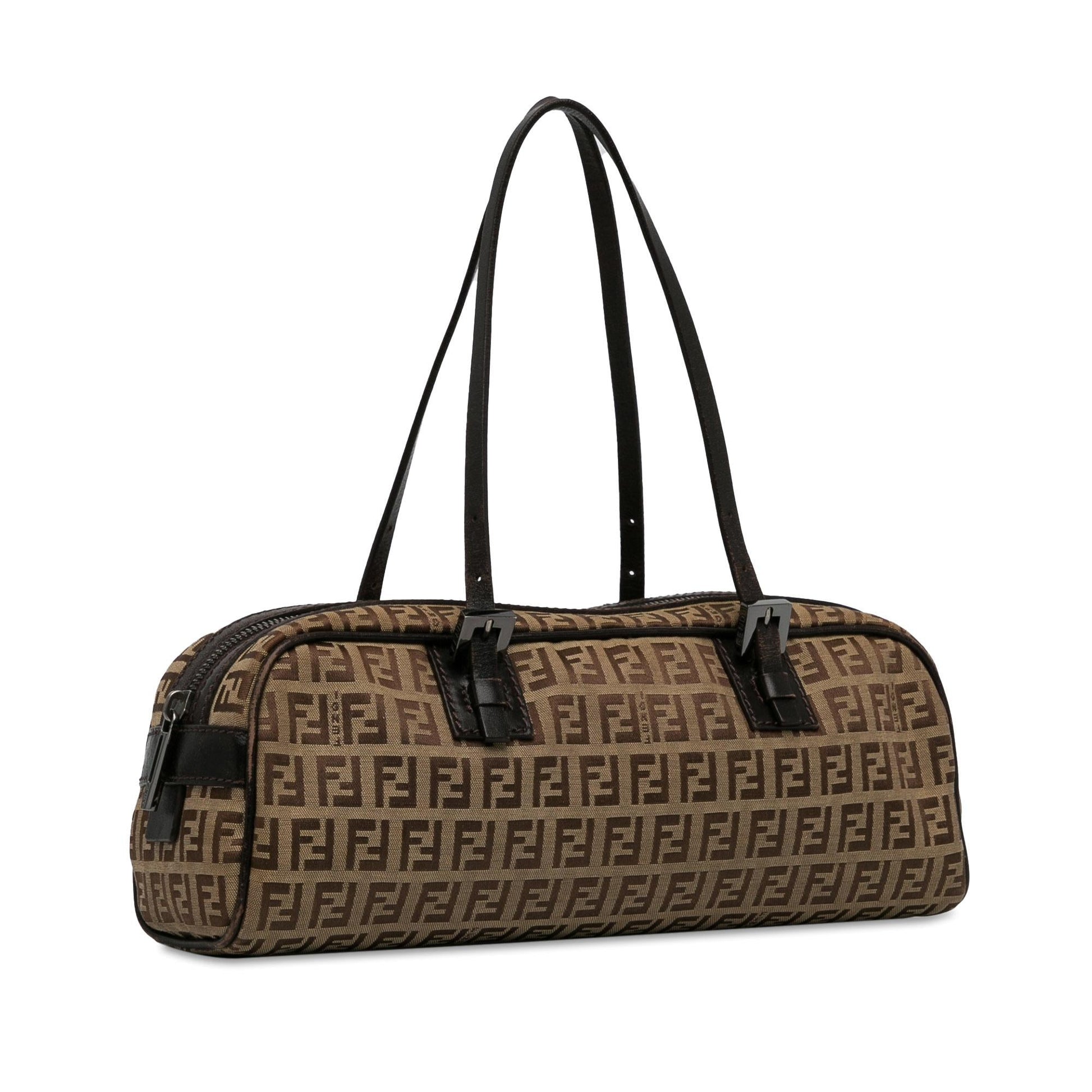 Fendi Zucchino Handbag Shg Fba6Xb Canvas Small Satchel Bag