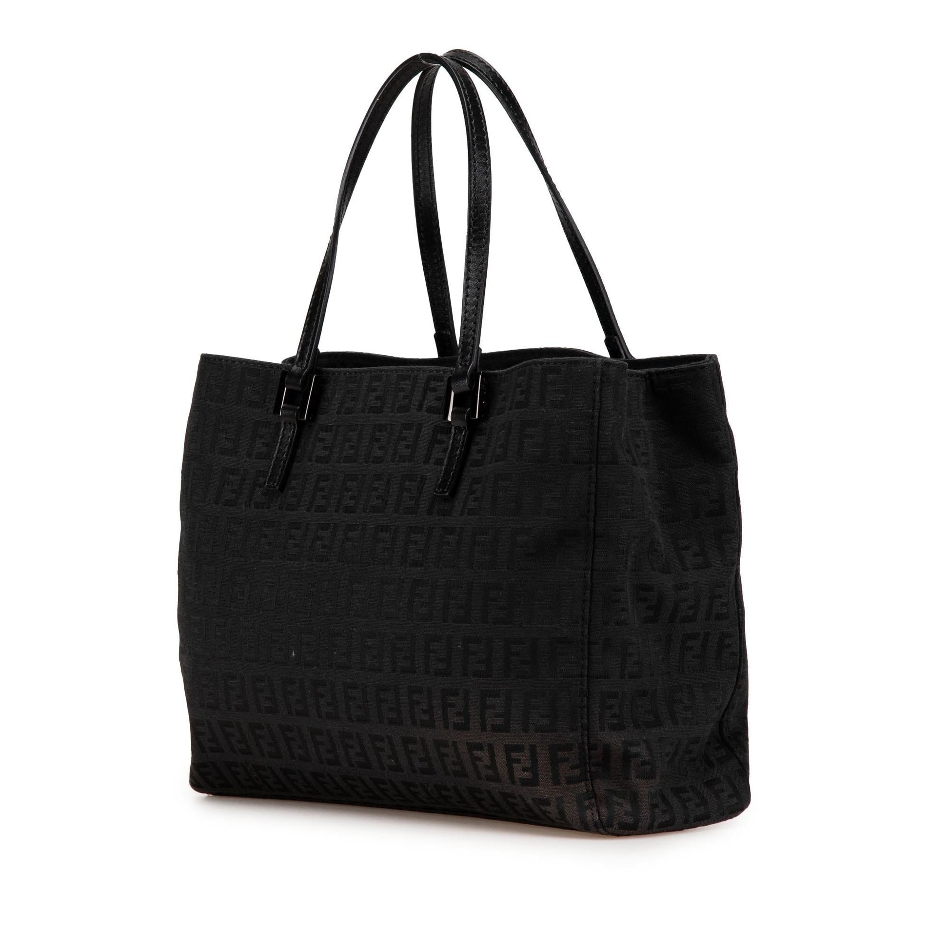 Fendi Zucchino Tote Canvas Small Tote Bag Zucchino Canvas Tote