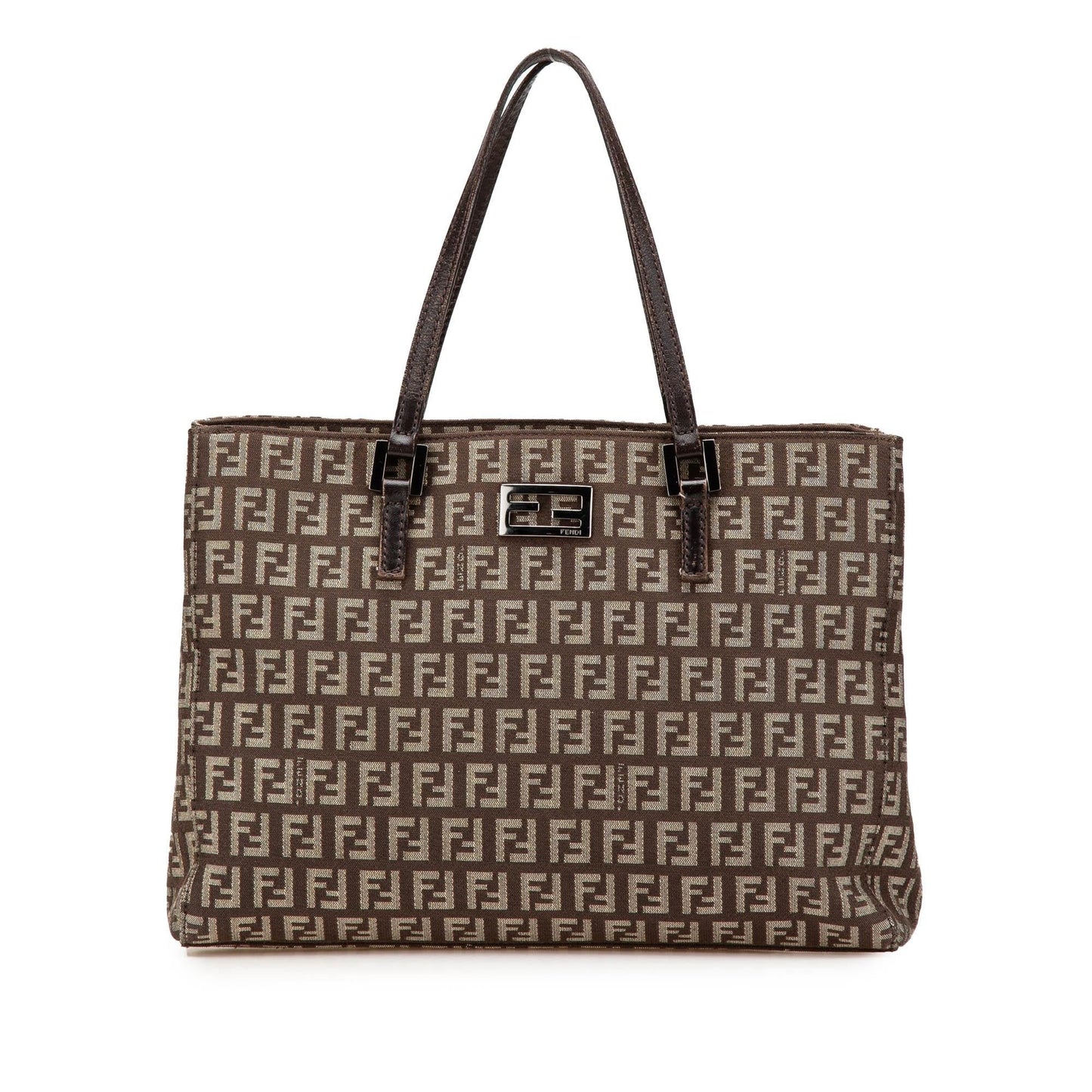 Fendi Zucchino Tote Canvas Small Tote Bag Canvas Tote 2