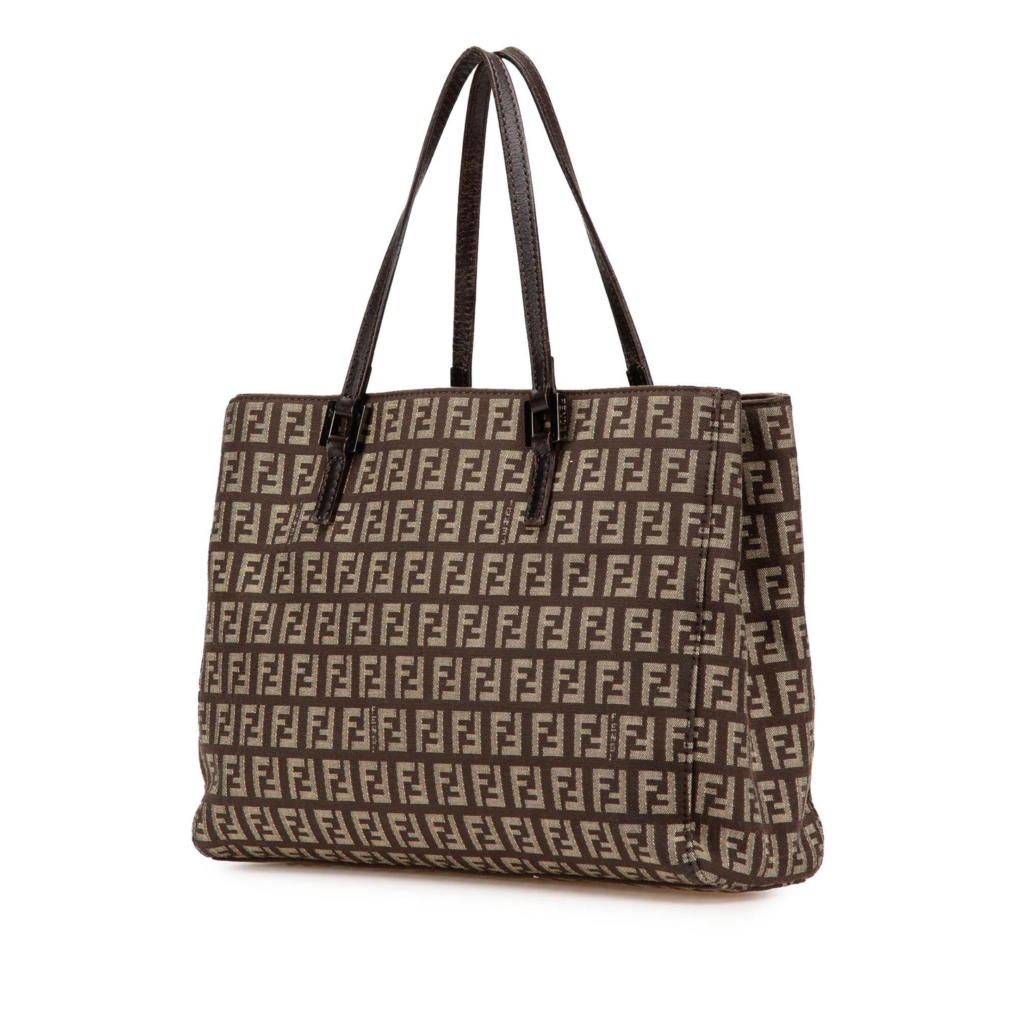 Fendi Zucchino Tote Canvas Small Tote Bag Canvas Tote 3
