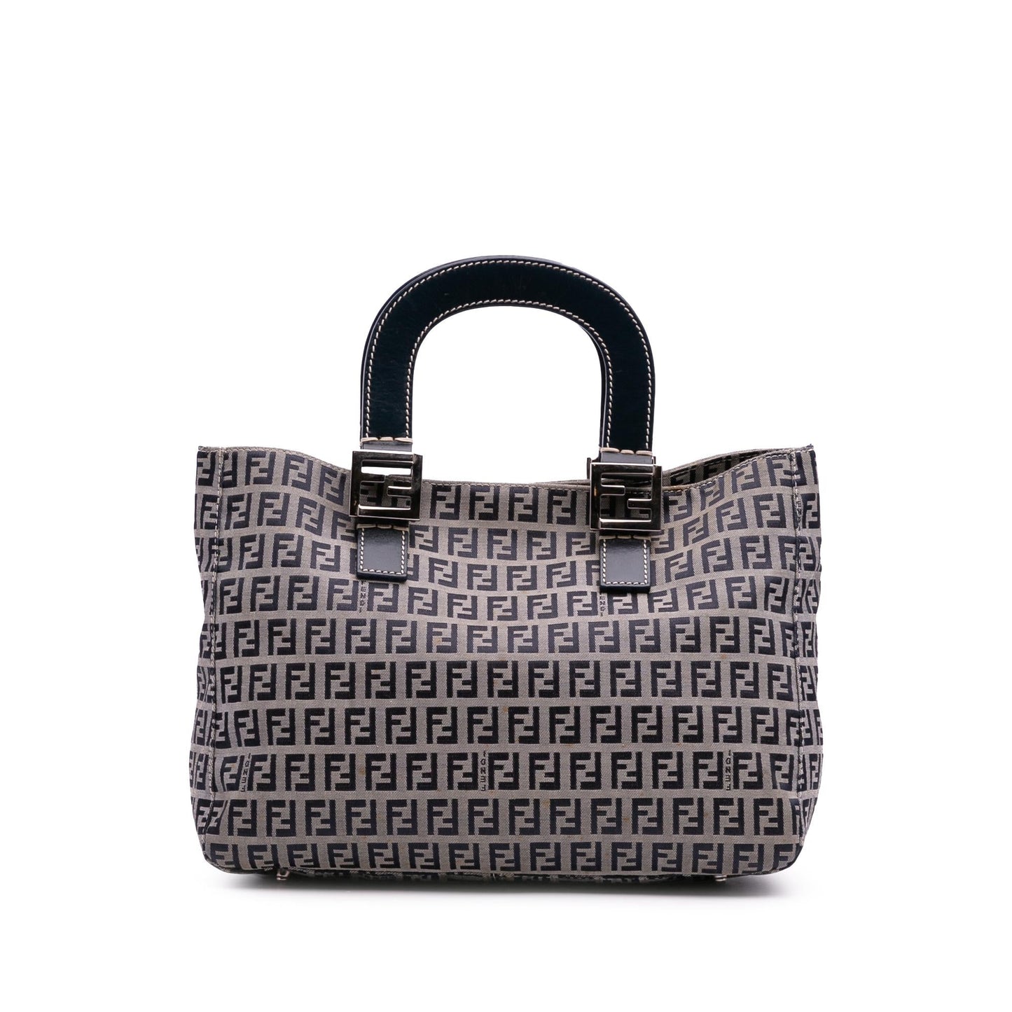 Fendi Zucchino Twins Tote Canvas Small Tote Bag Canvas Twins Tote