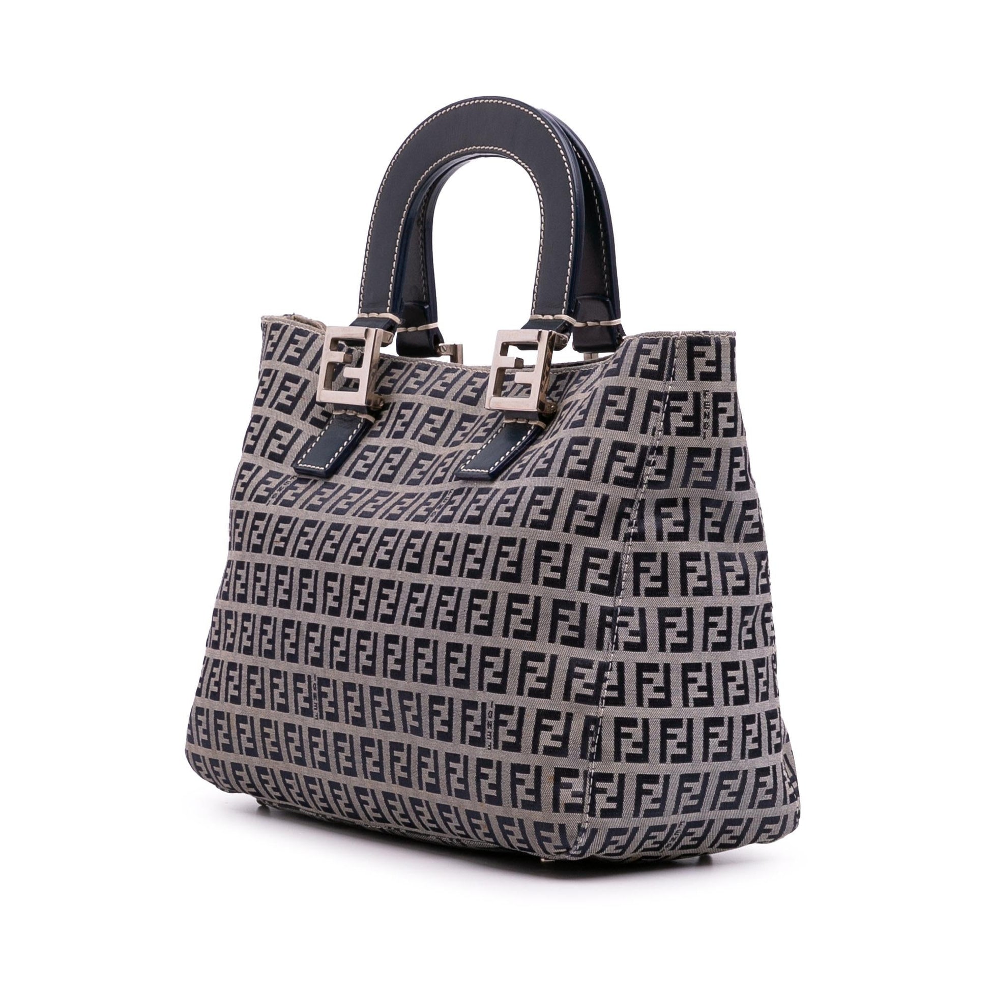 Fendi Zucchino Twins Tote Canvas Small Tote Bag Twins Tote 1