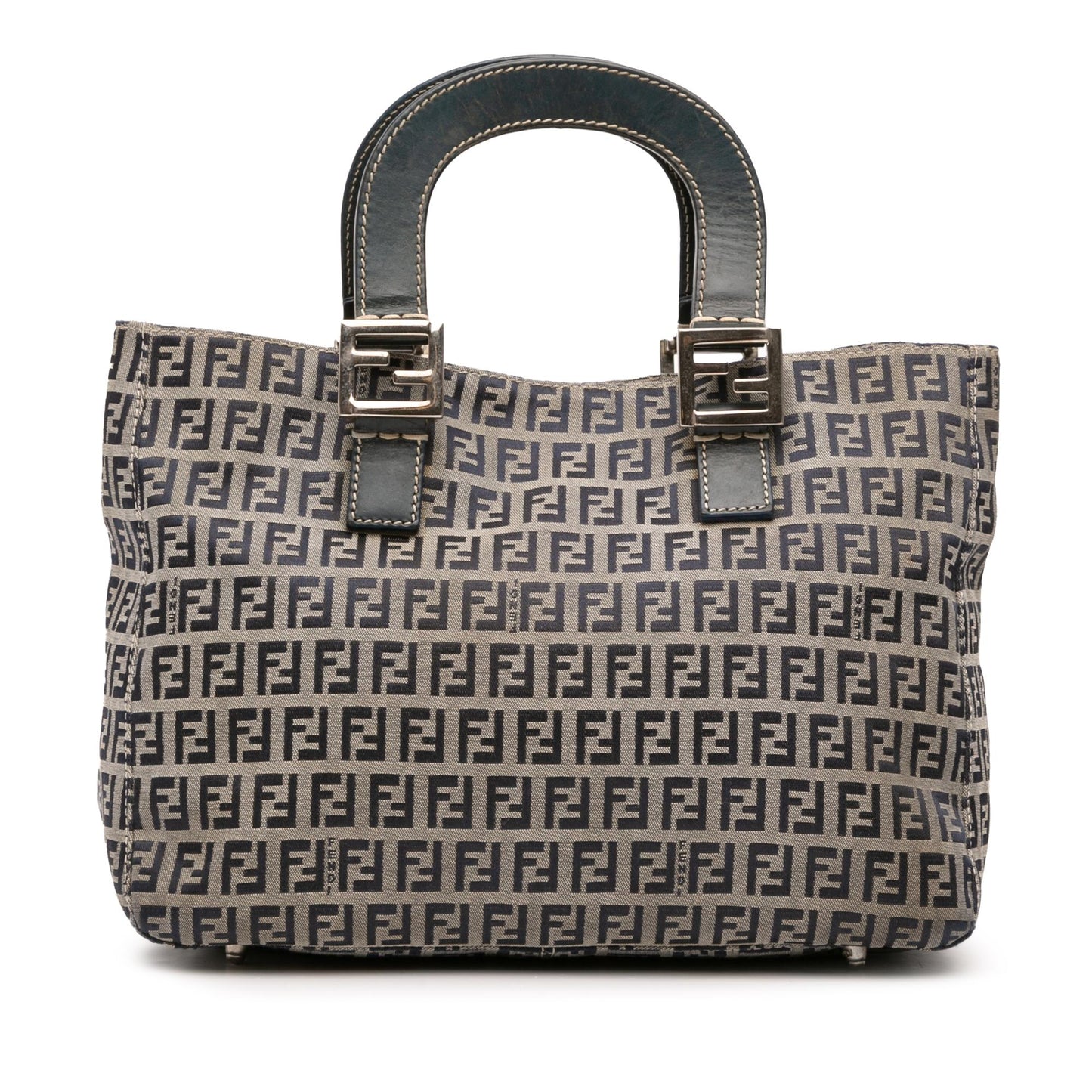 Fendi Zucchino Twins Tote Canvas Small Tote Bag Twins Tote 2