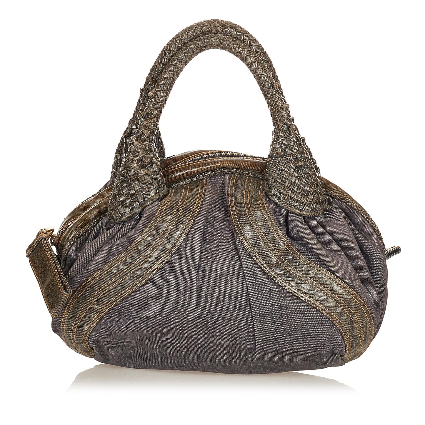Fendi Spy Handbag Shg Denim Satchel Bag Handbag Shg 27009