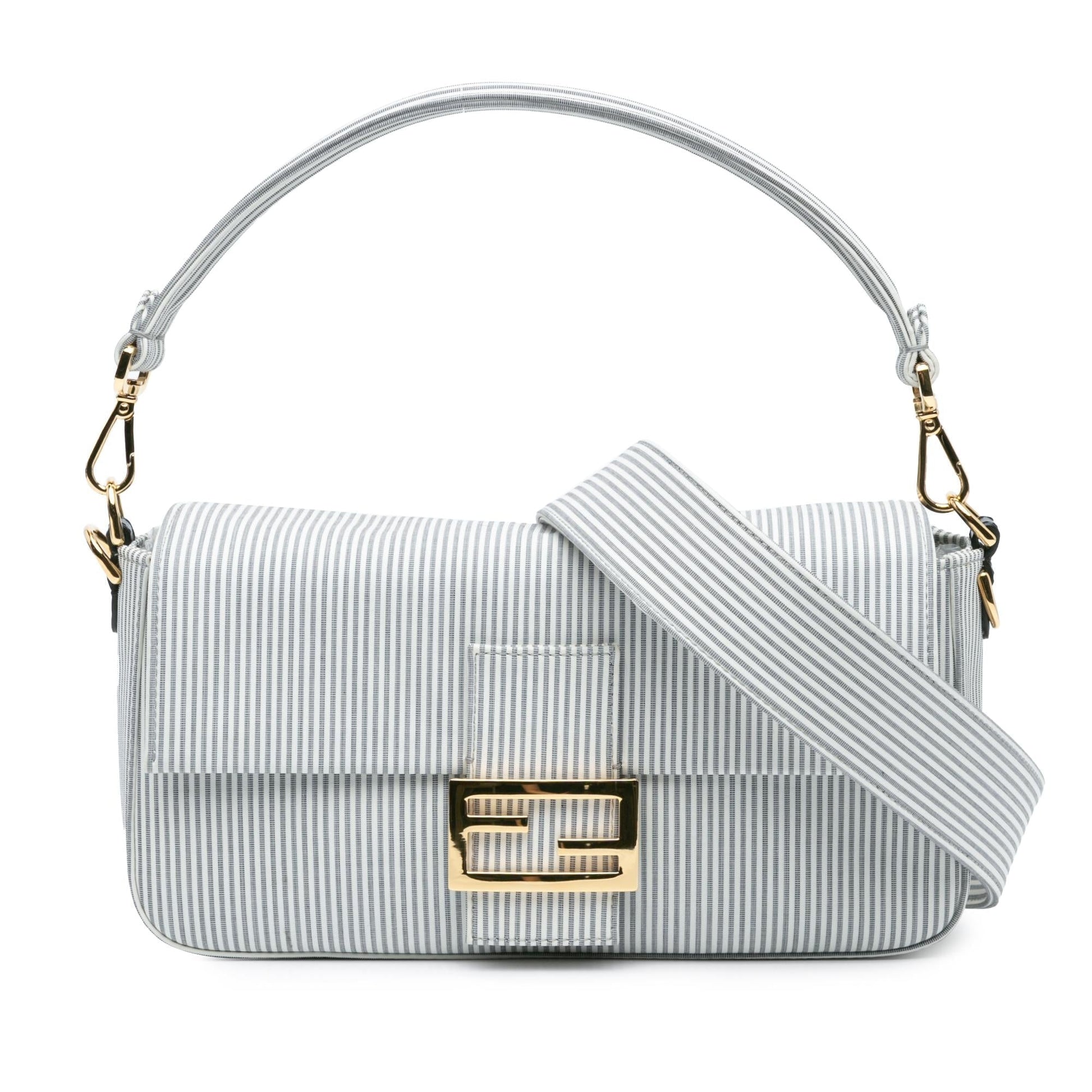 Fendi Striped Jersey Baguette Satchel Satchel Bag Satchel Shg Ogykq5