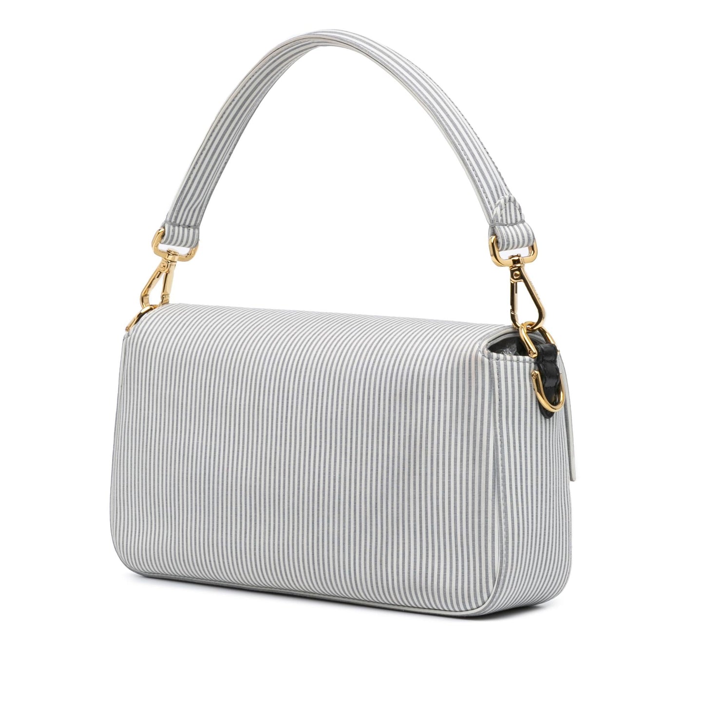 Fendi Striped Jersey Baguette Satchel Satchel Bag Satchel Shg R1Nwip