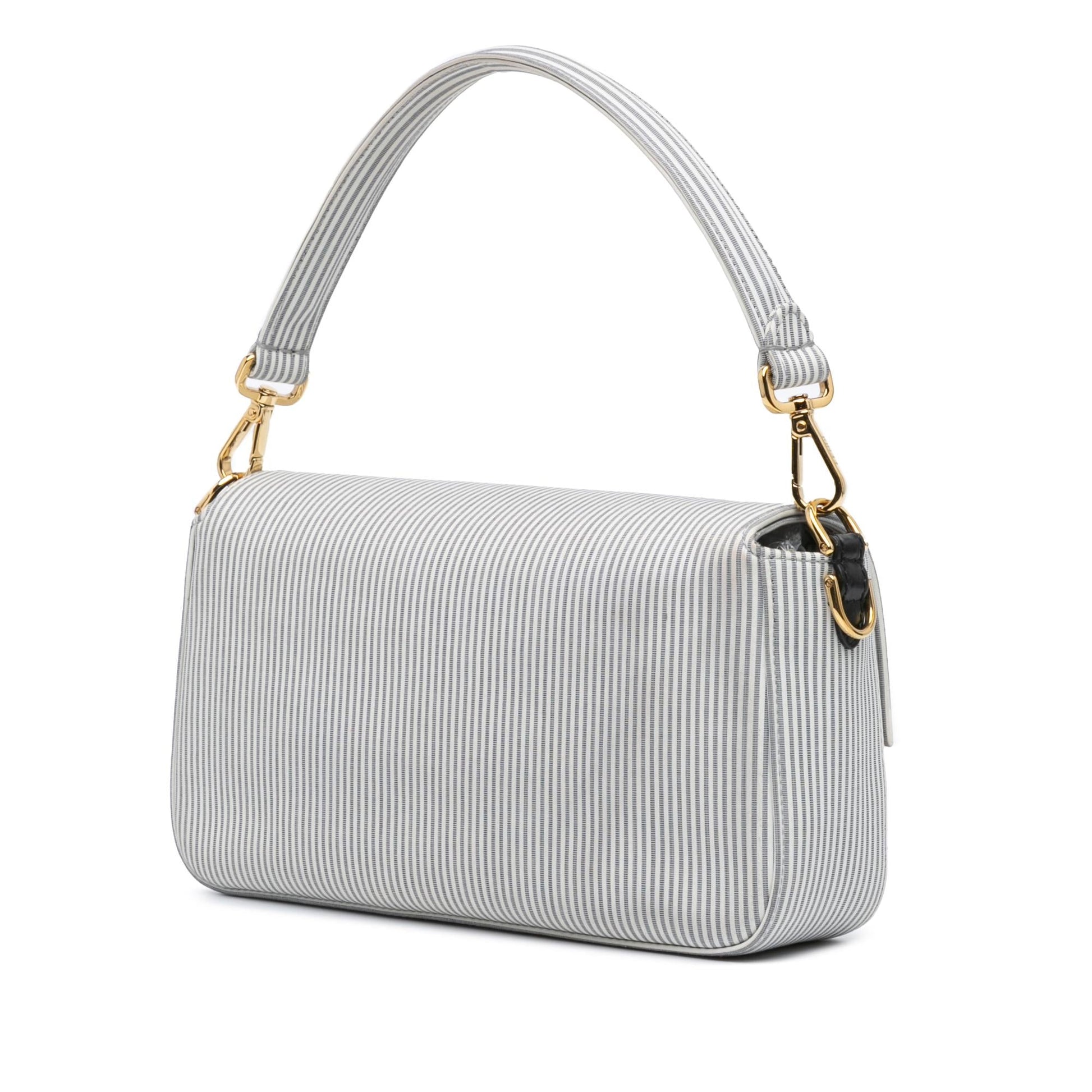 Fendi Striped Jersey Baguette Satchel Satchel Bag Satchel Shg R1Nwip