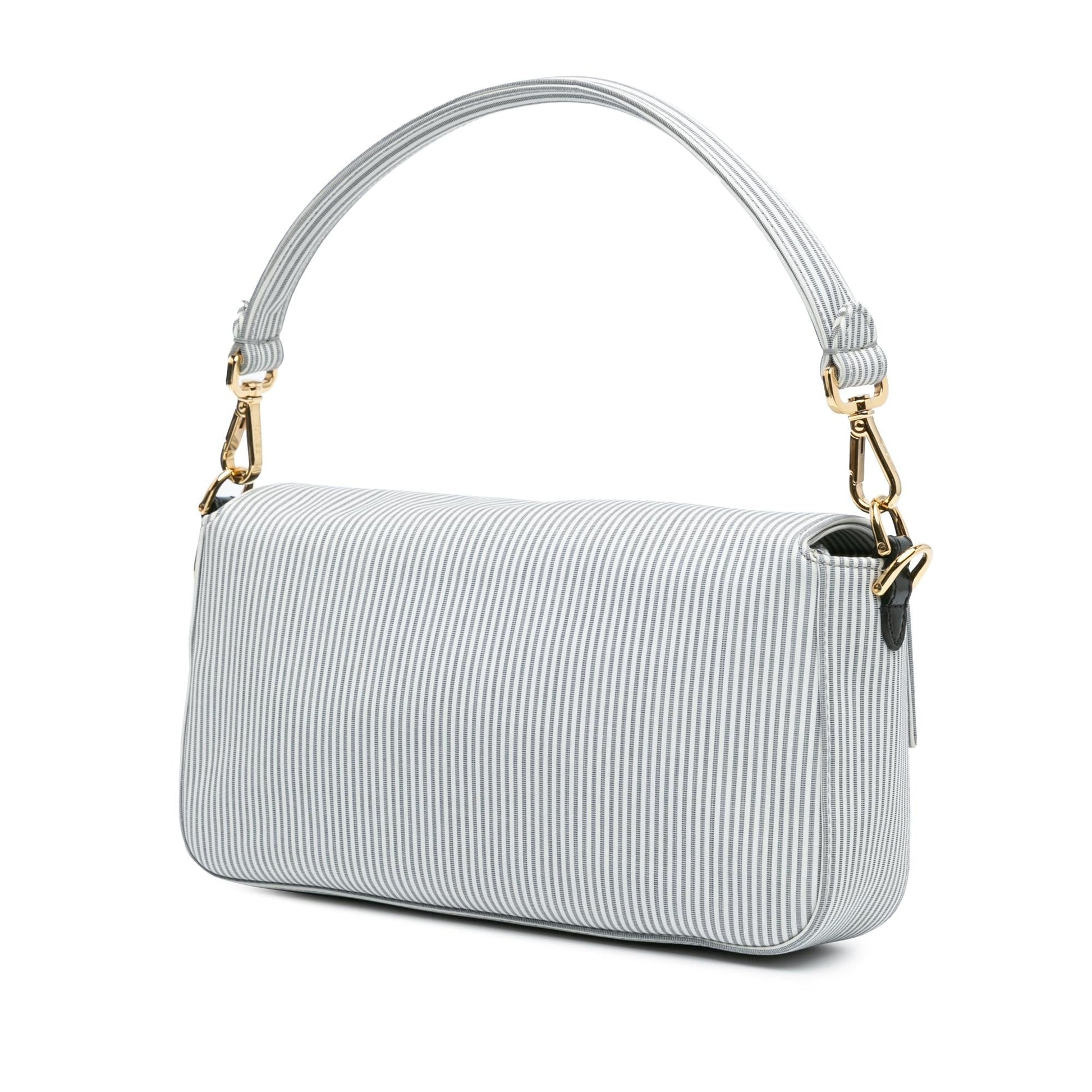 Fendi Striped Jersey Baguette Satchel Satchel Bag Jersey Baguette Satchel