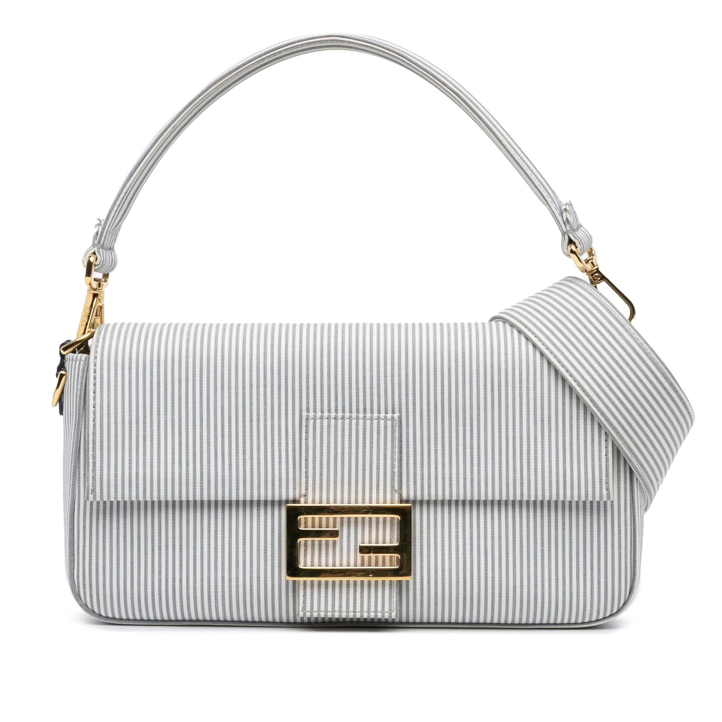 Fendi Striped Jersey Baguette Satchel Satchel Bag Baguette Satchel 1