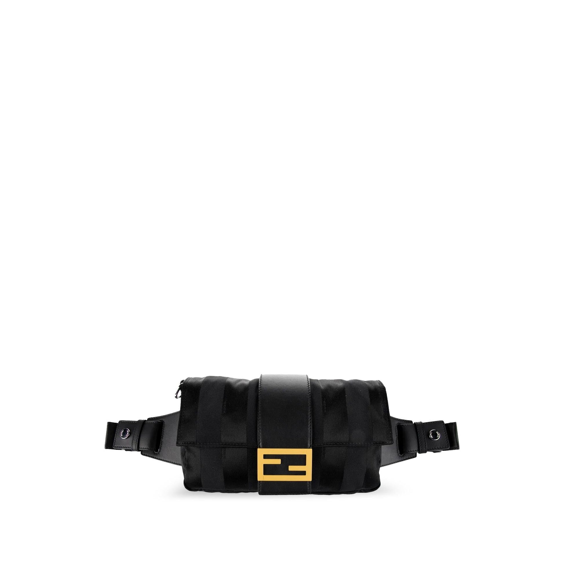 Fendi Stripes Convertible Baguette Shg Lozalr Satchel Bag