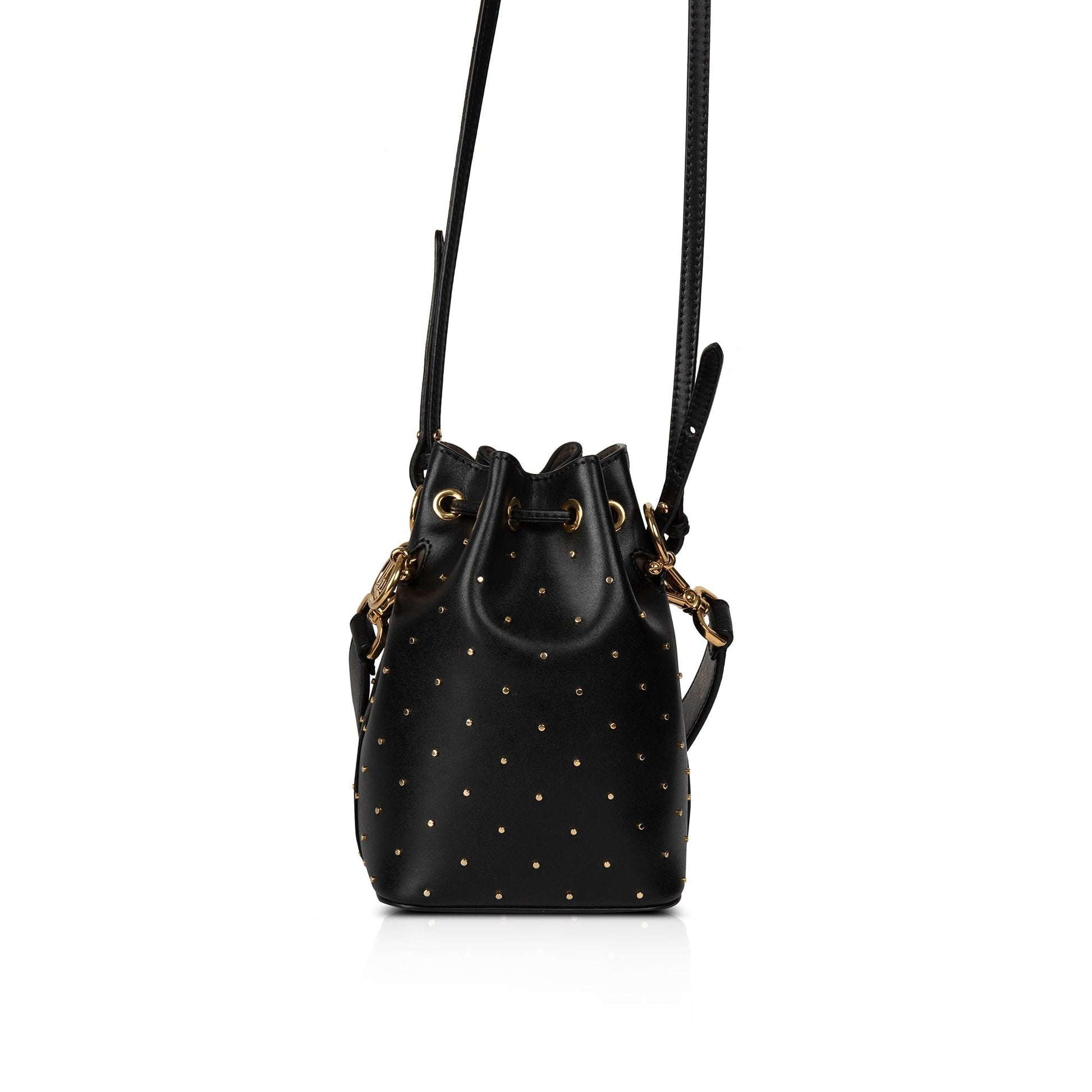 Fendi Studded Mon Tresor Bag Mini Bucket Bucket Bag