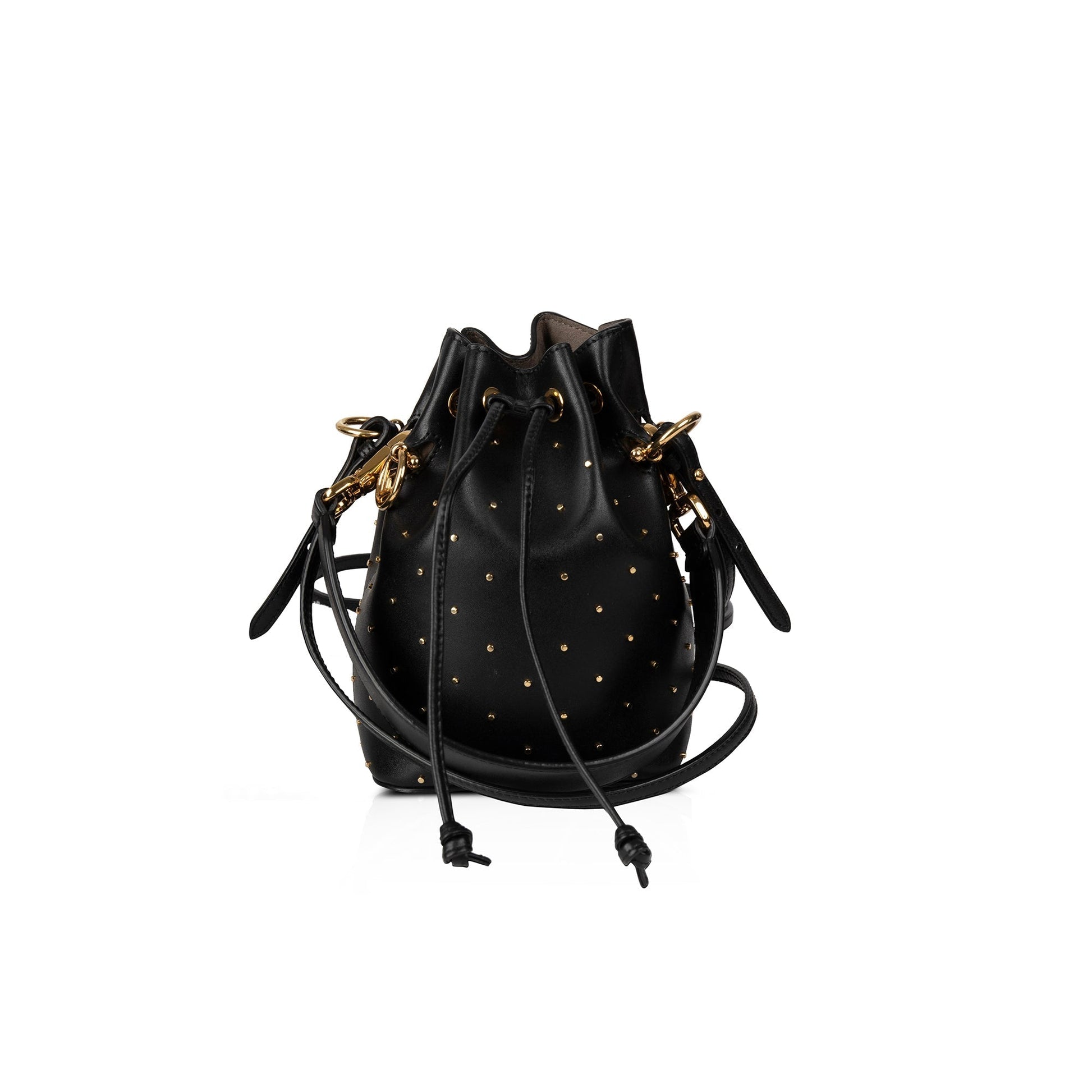 Fendi Studded Mon Tresor Bag Mini Bucket Bucket Bag