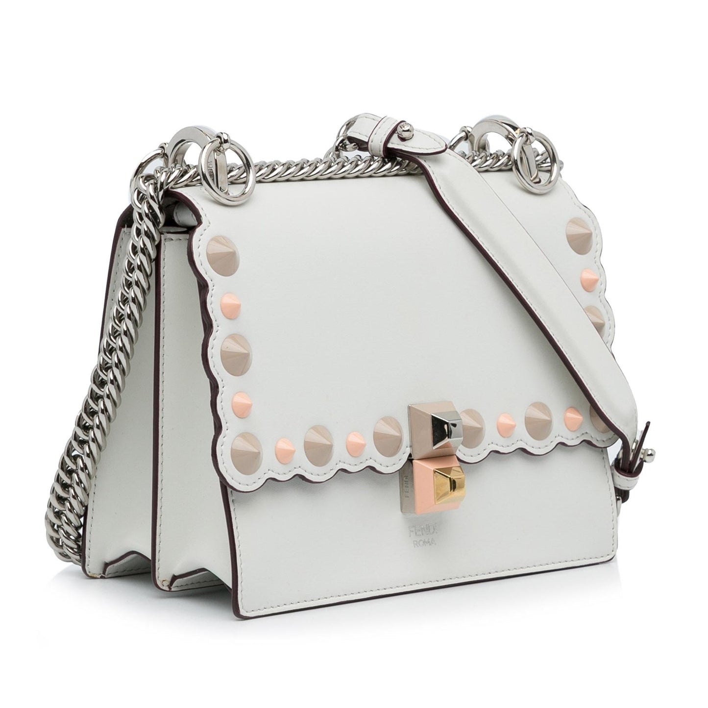 Fendi Studded Scalloped Kan Crossbody Shg Nfdjiw Crossbody Bag