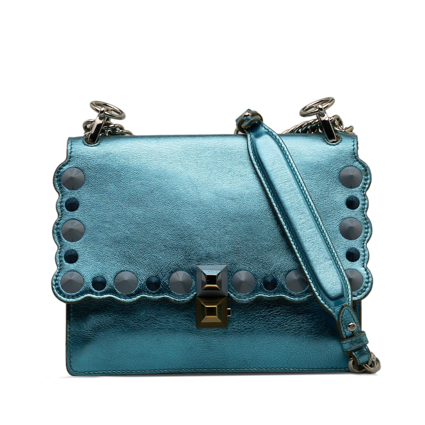 Fendi Studded Scalloped Kan Crossbody Shg Jnlat0 Crossbody Bag