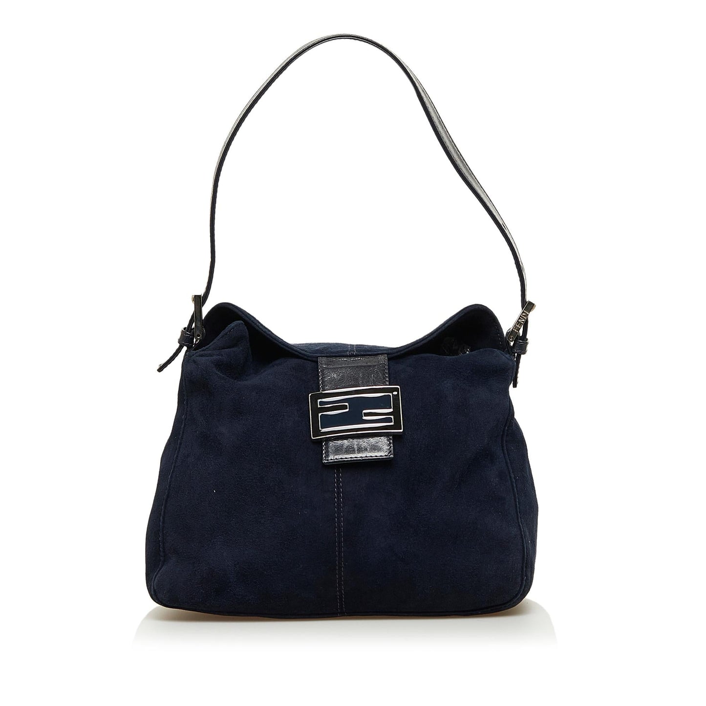 Fendi Double Shg Gkauye Shoulder Bag Suede Flap