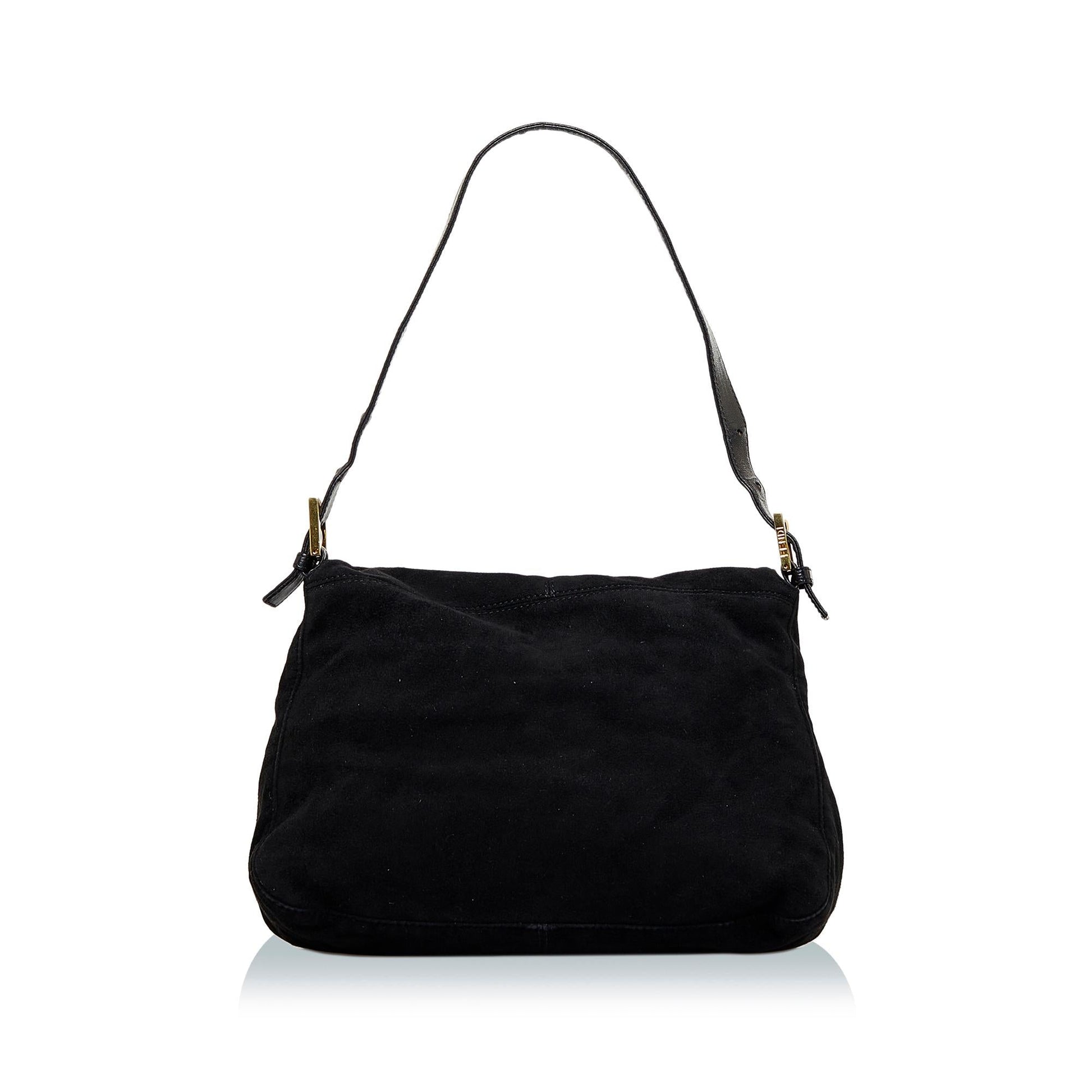 Fendi Mamma Forever Shg Azgvom Shoulder Bag Suede