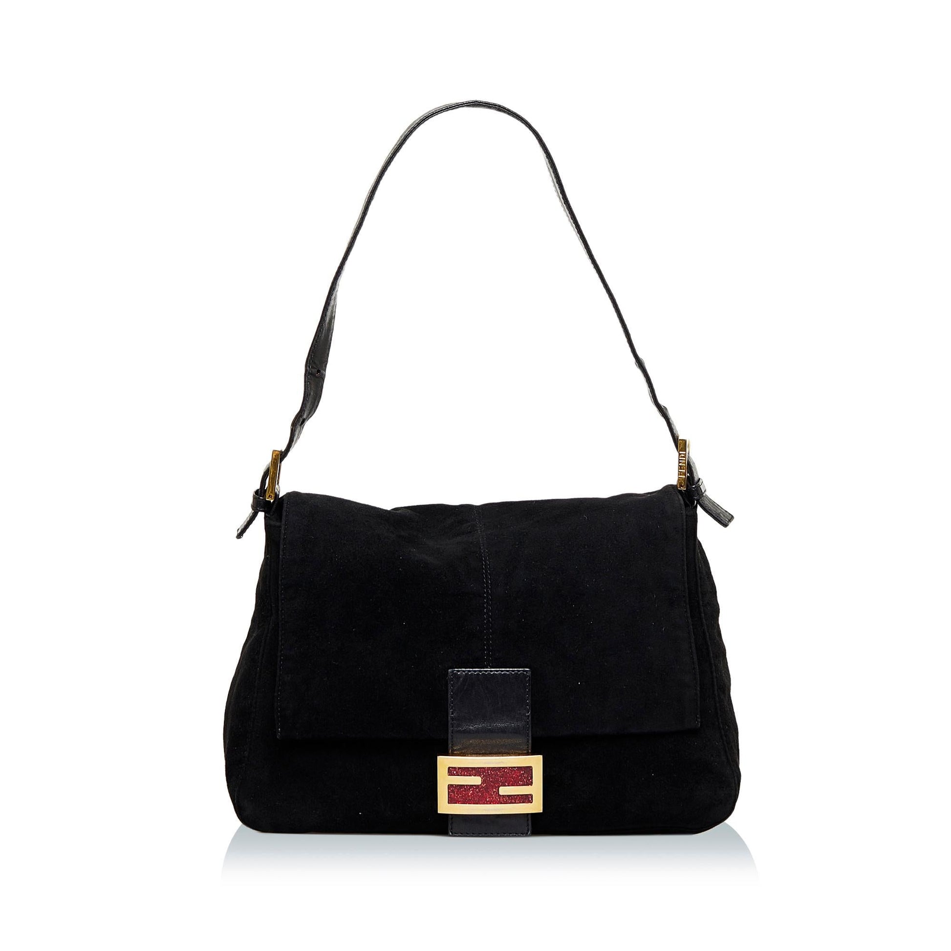 Fendi Mamma Forever Shg Azgvom Shoulder Bag Suede