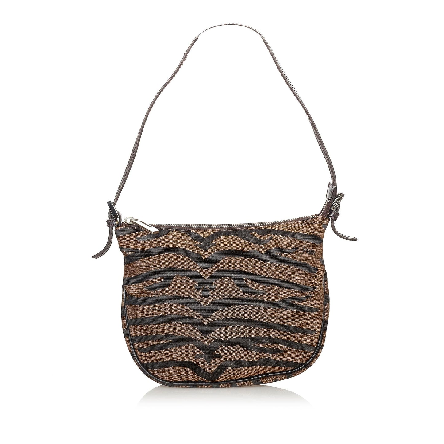 Fendi Tiger Print Shoulder Bag Shg Canvas Bag Shg 24873