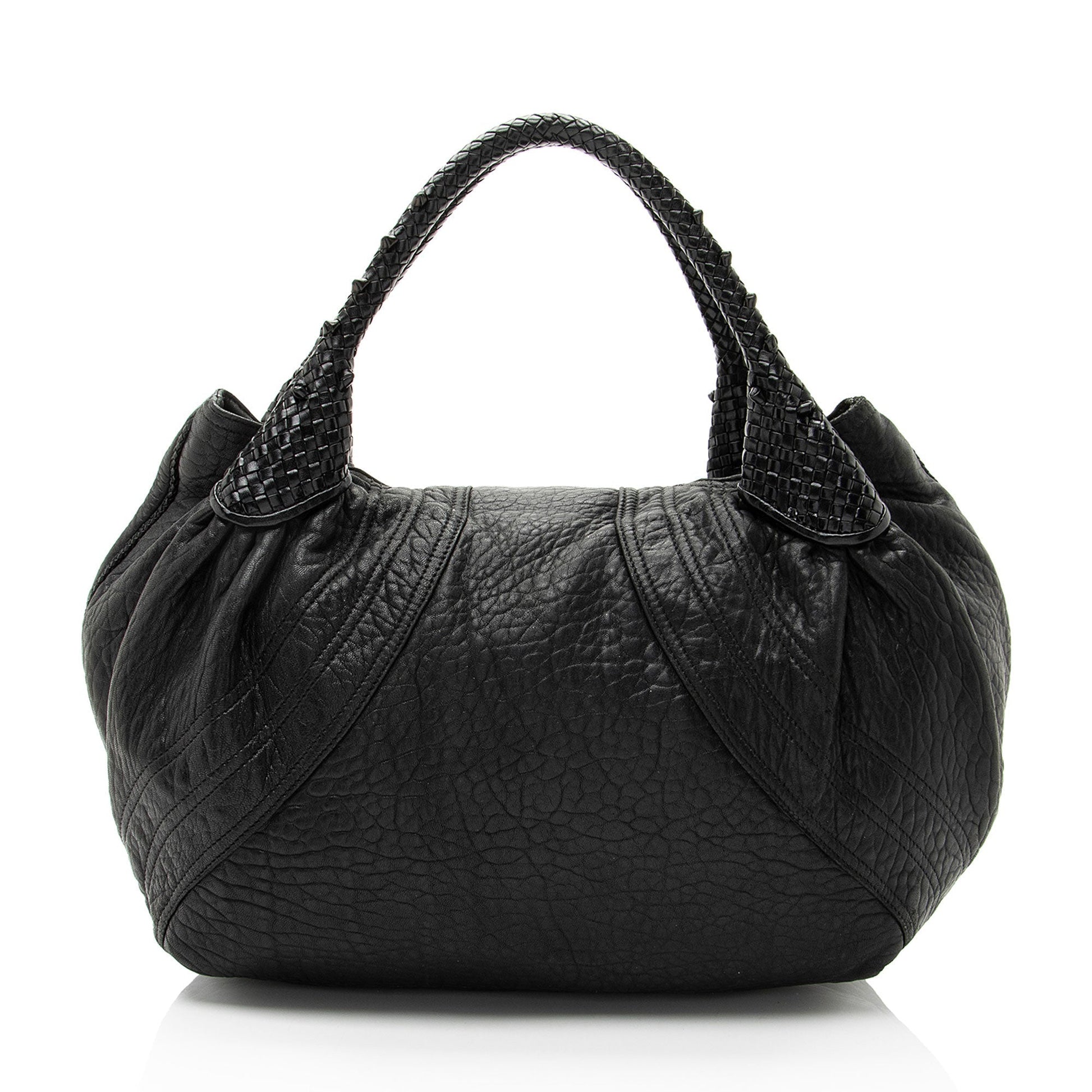 Fendi Tortuga Spy Satchel Leather Satchel Bag