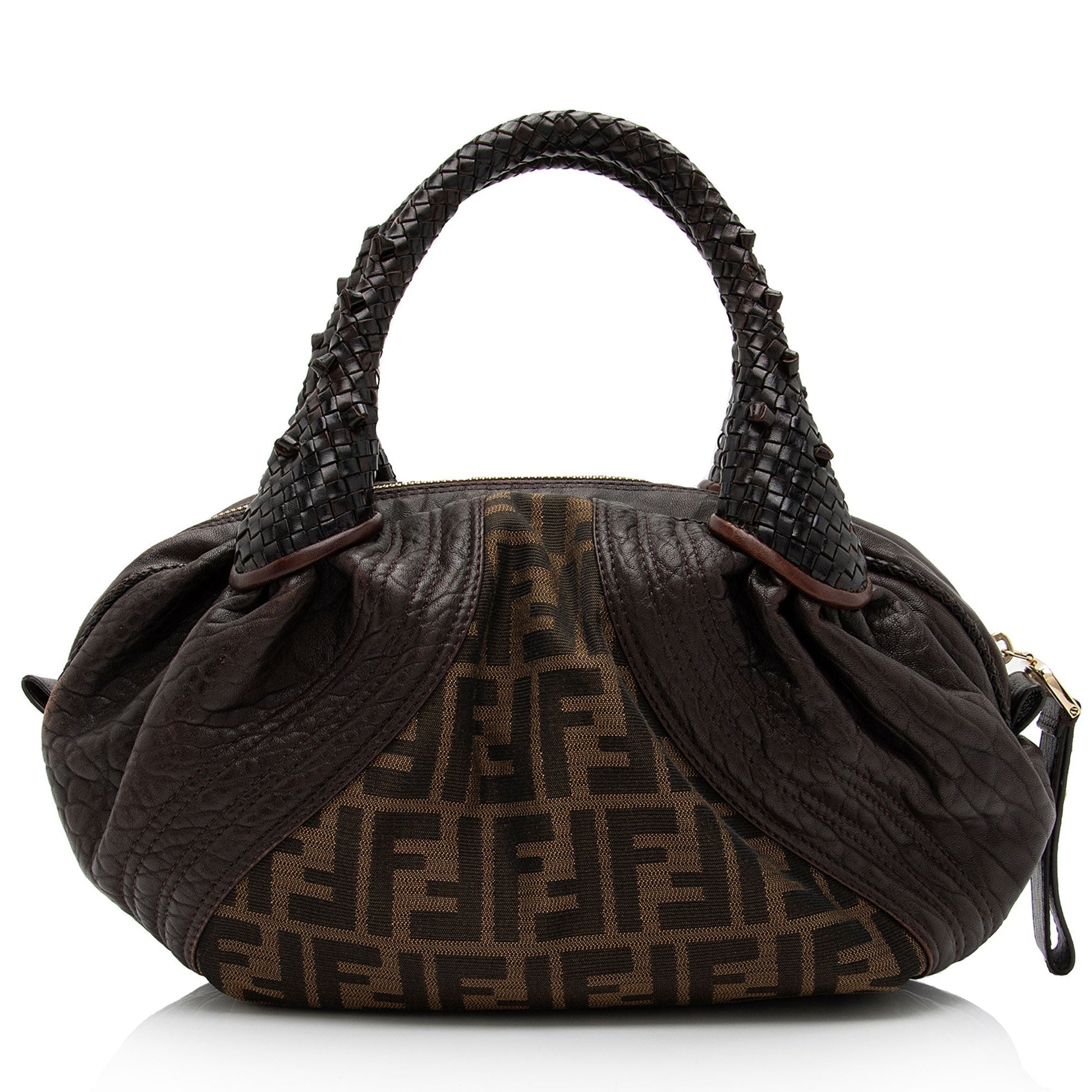Fendi Tortuga Zucca Spy Satchel Shf Fazhbh Leather Baby Satchel Bag