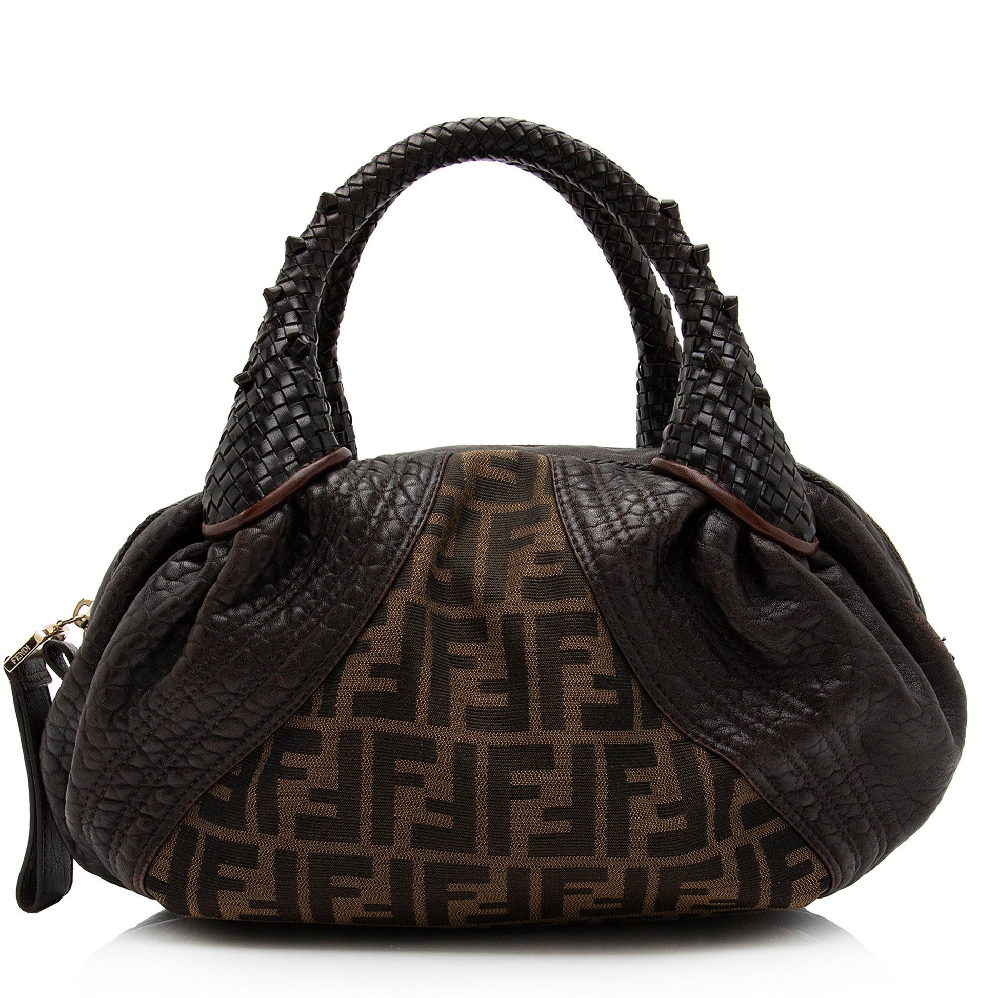 Fendi Tortuga Zucca Spy Satchel Shf Fazhbh Leather Baby Satchel Bag