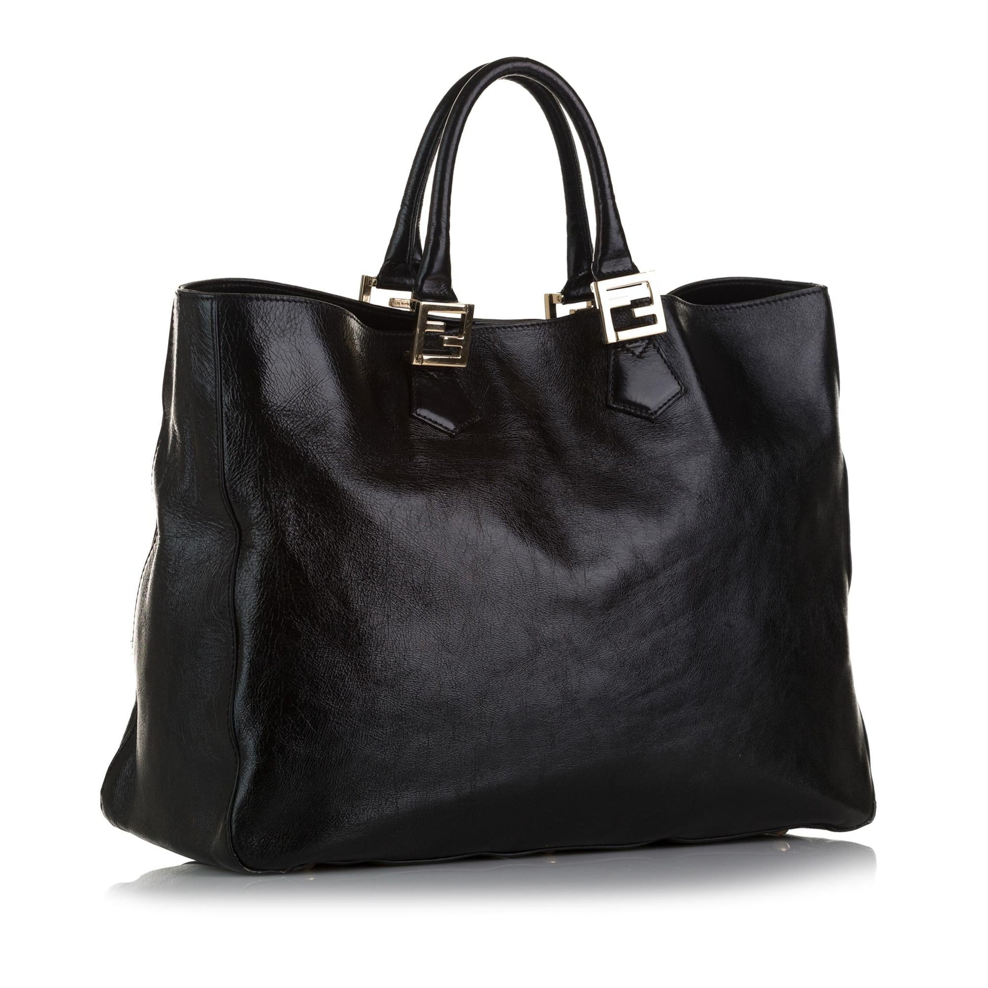 Fendi Twins Tote Bag Shg 5Td57T Leather