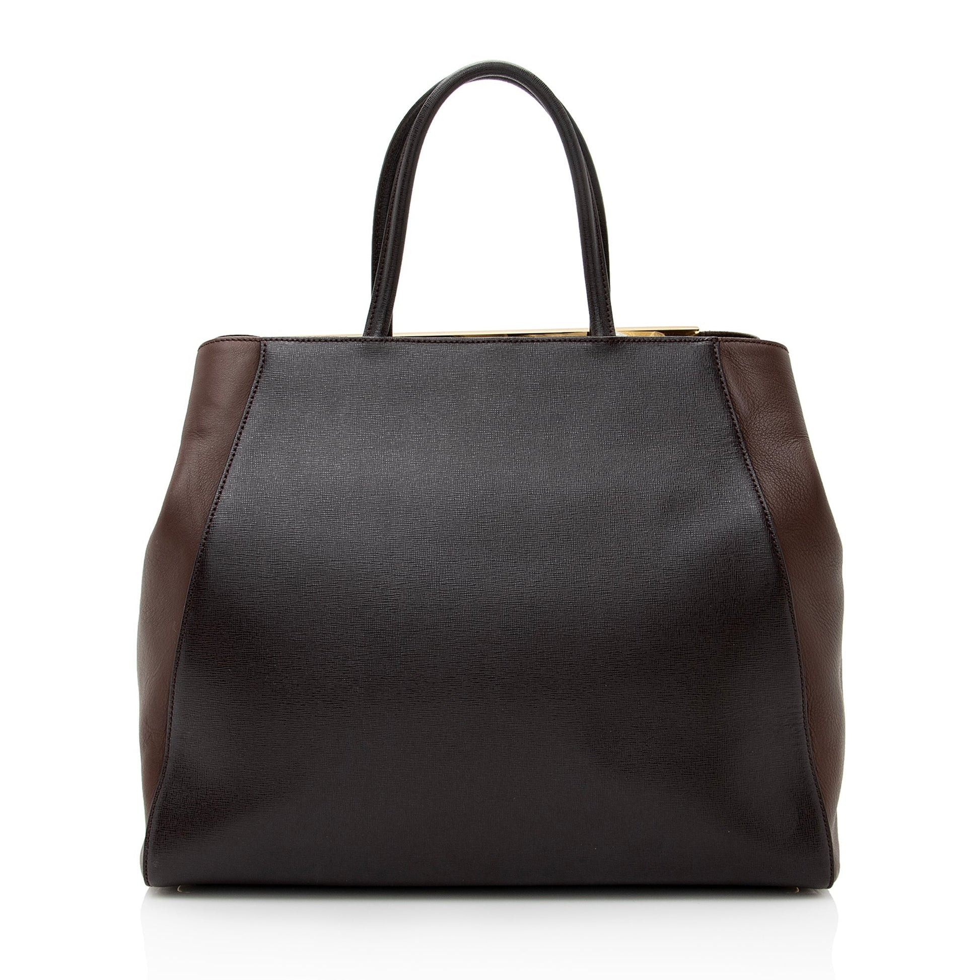 Fendi Calfskin 2Jours Elite Tote Shf Vitello Large Tote Bag