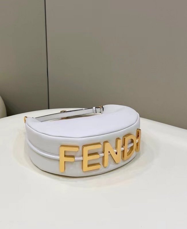 Fendi Armpit Bag White Travel Bag