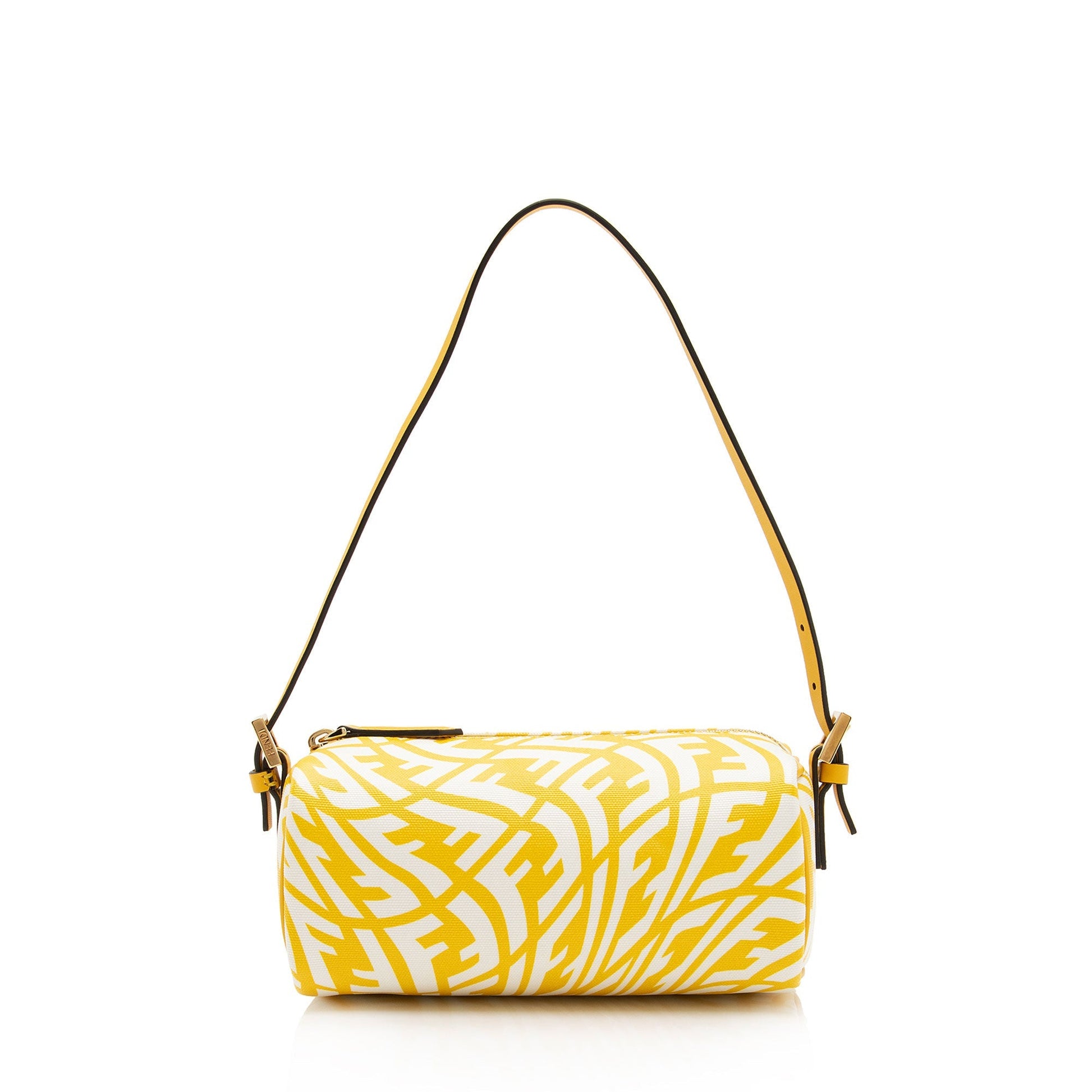 Fendi Sarah Coleman Glazed Ff Vertigo Shoulder Bag Shf Canvas Mini