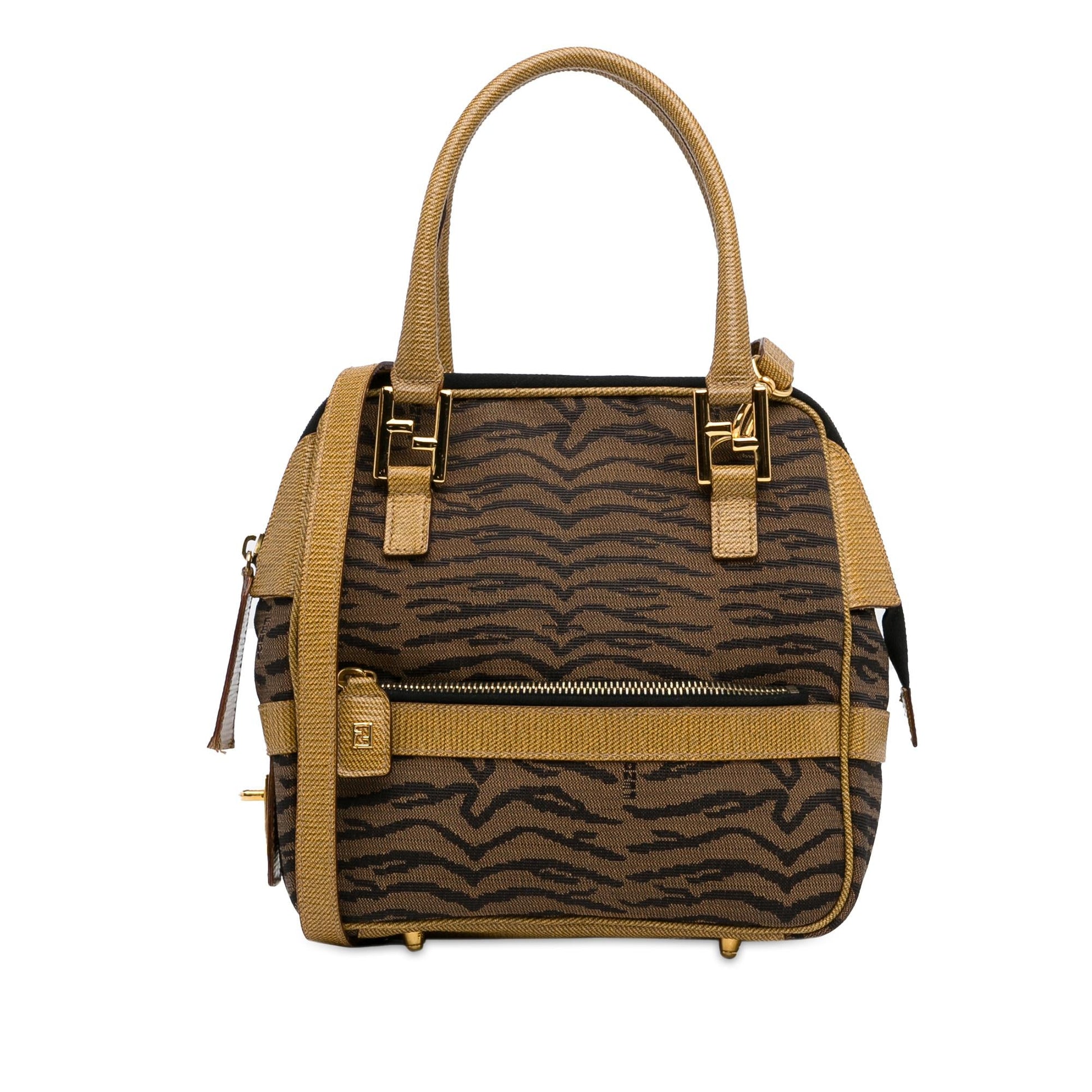 Fendi Zebra Print Satchel Shg Osfg5D Canvas Satchel Bag