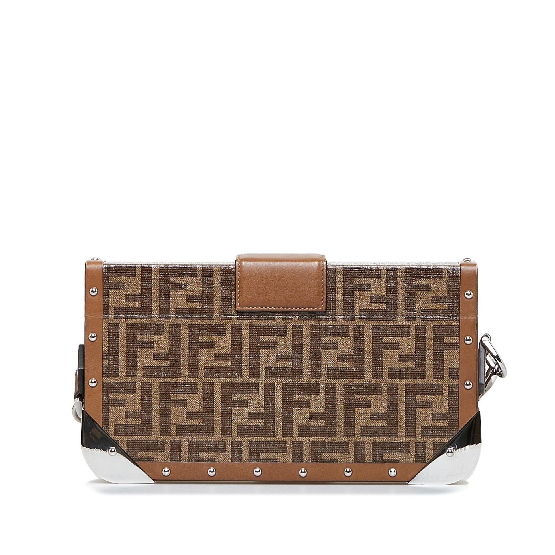 Fendi Zucca Baguette Trunk Crossbody Bag Shoulder Bag Trunk Shg Qexosx