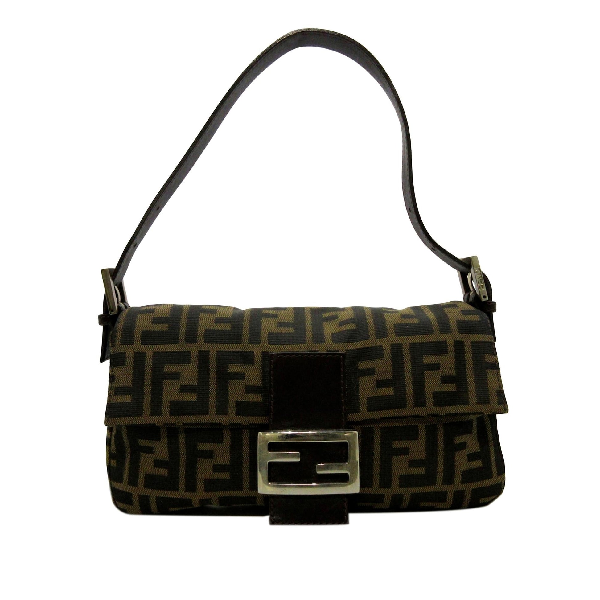 Fendi Zucca Baguette Shg Handbag Shoulder Bag Baguette Shg 36043